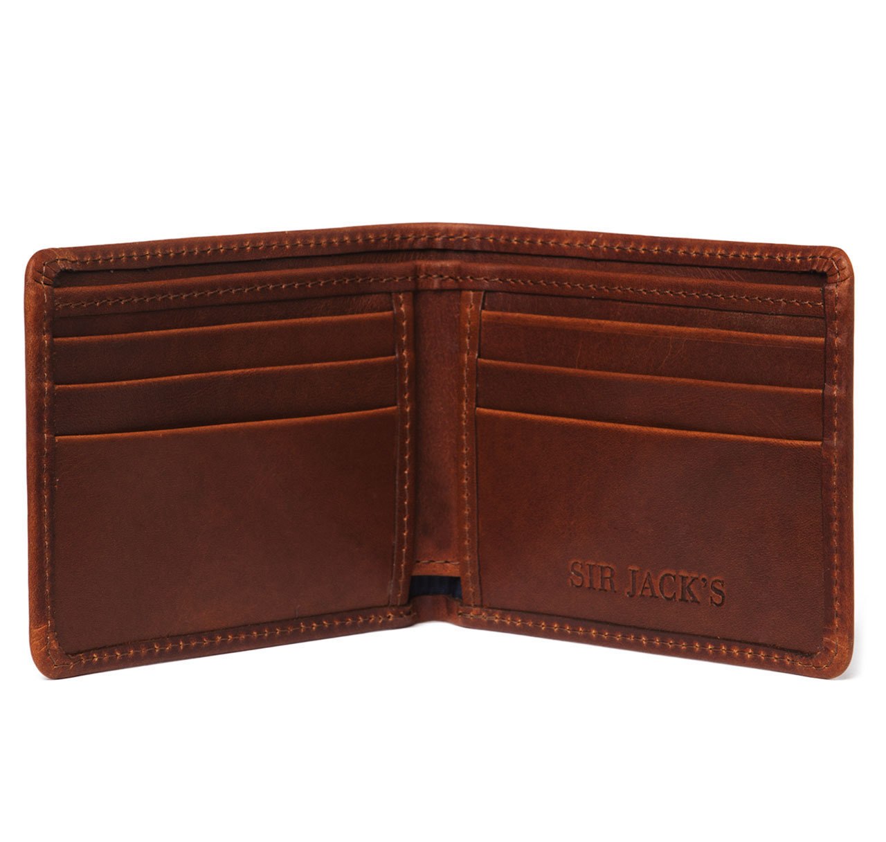 Havana Leather Billfold Wallet