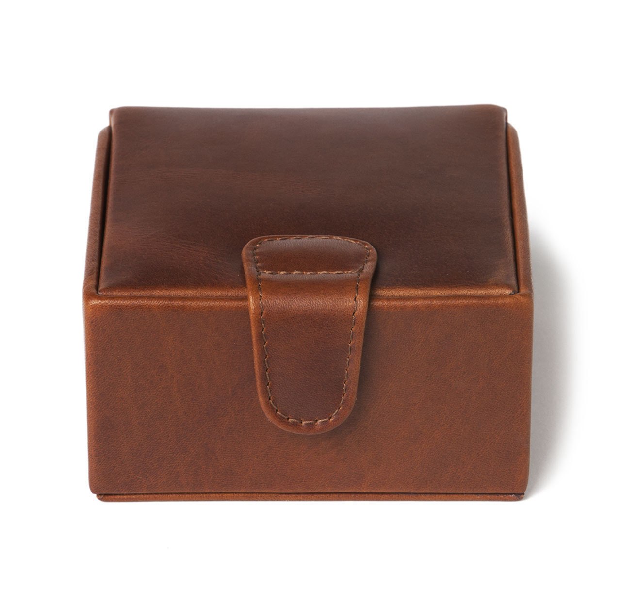 Havana Leather Medium Stud Box