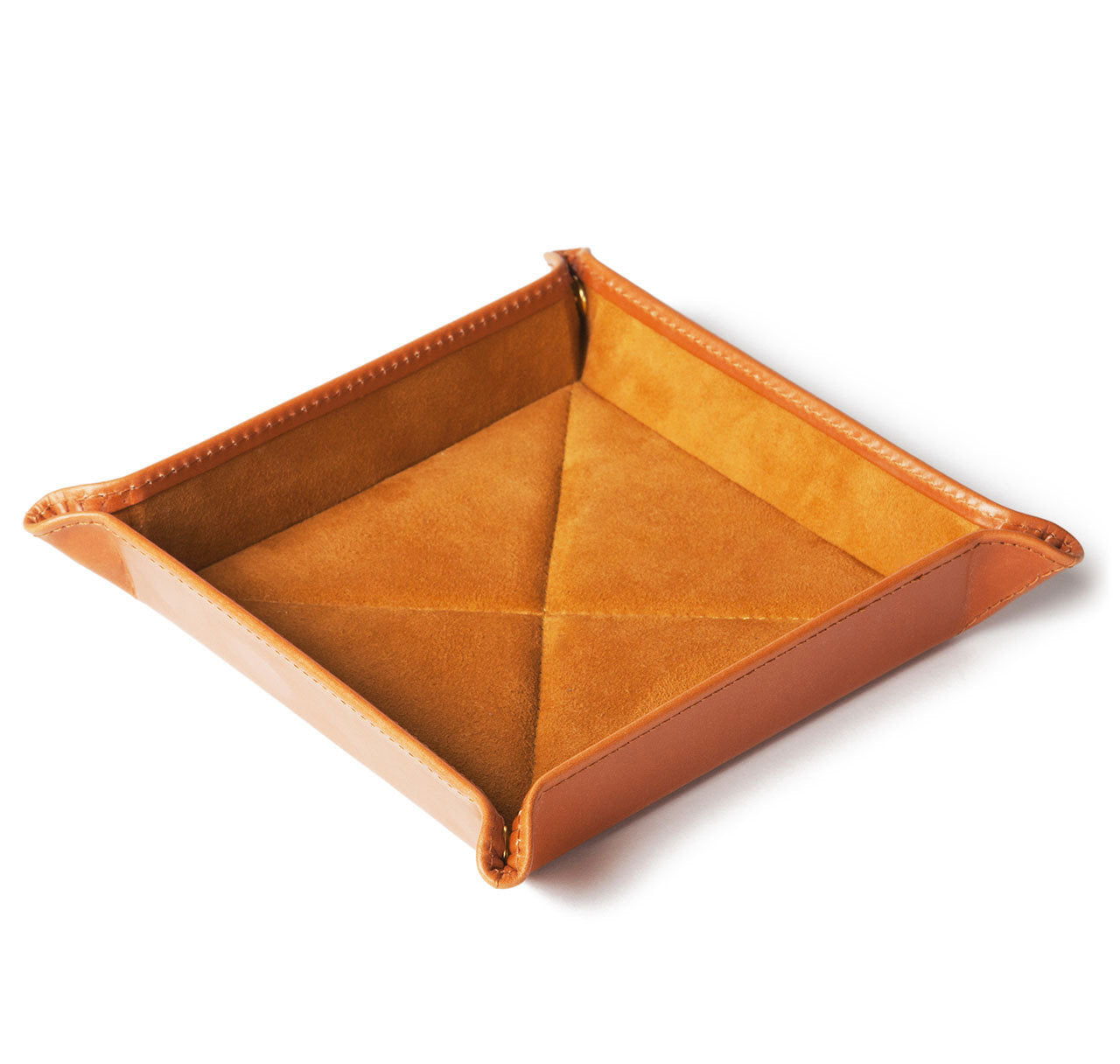 London Tan Leather Travel Tray