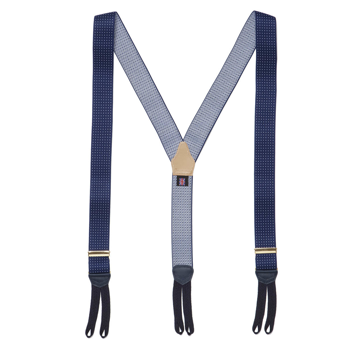 Sir Jack's Navy Pin Dot Brace