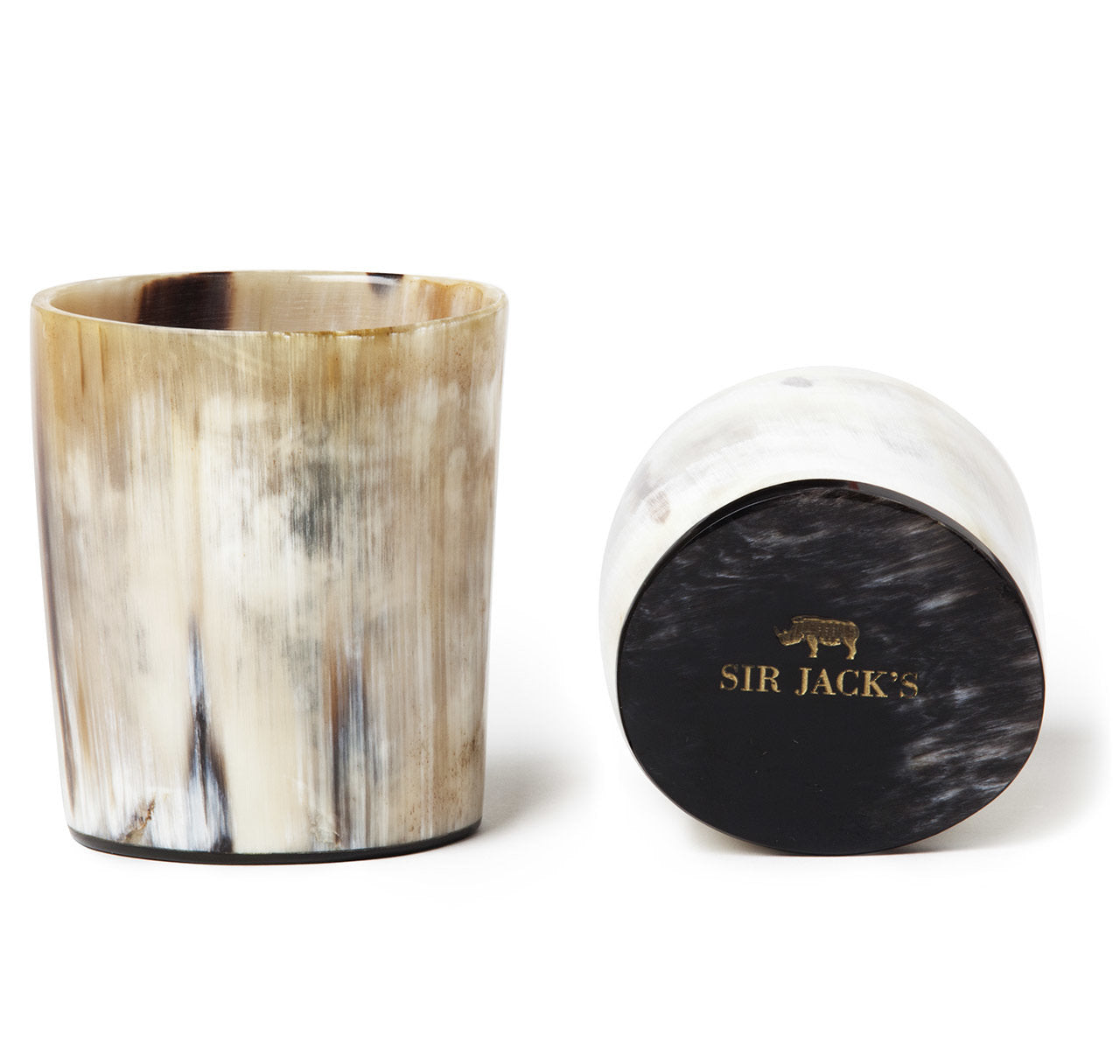Sir Jack's Ox Horn Double Old Fashioned Whiskey Tumblers