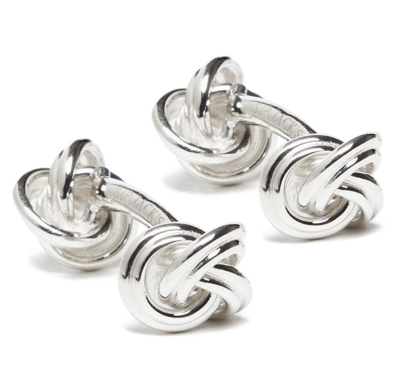 Silver Knot Cufflinks in Sterling Silver