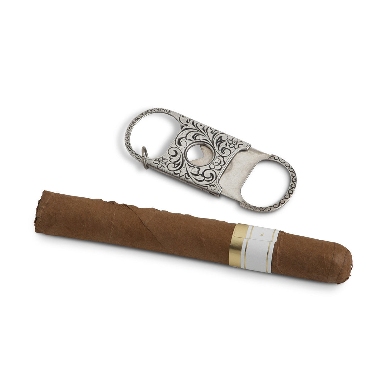 Sterling Silver Repoussé Cigar Cutter