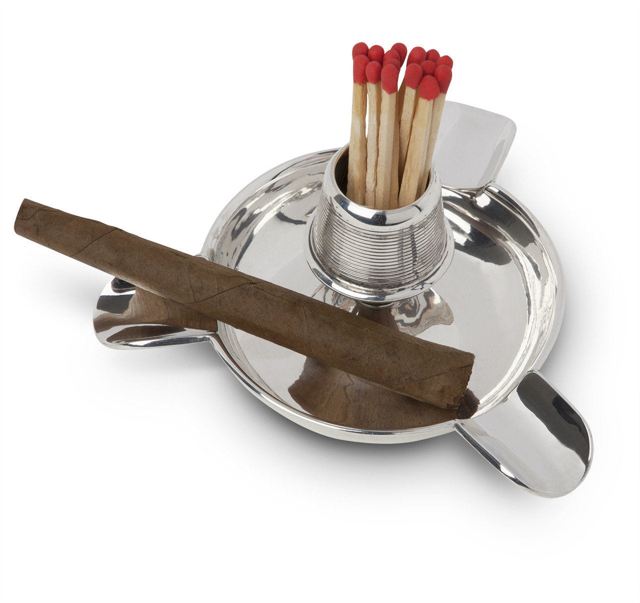 Sterling Silver Ashtray and Match Striker