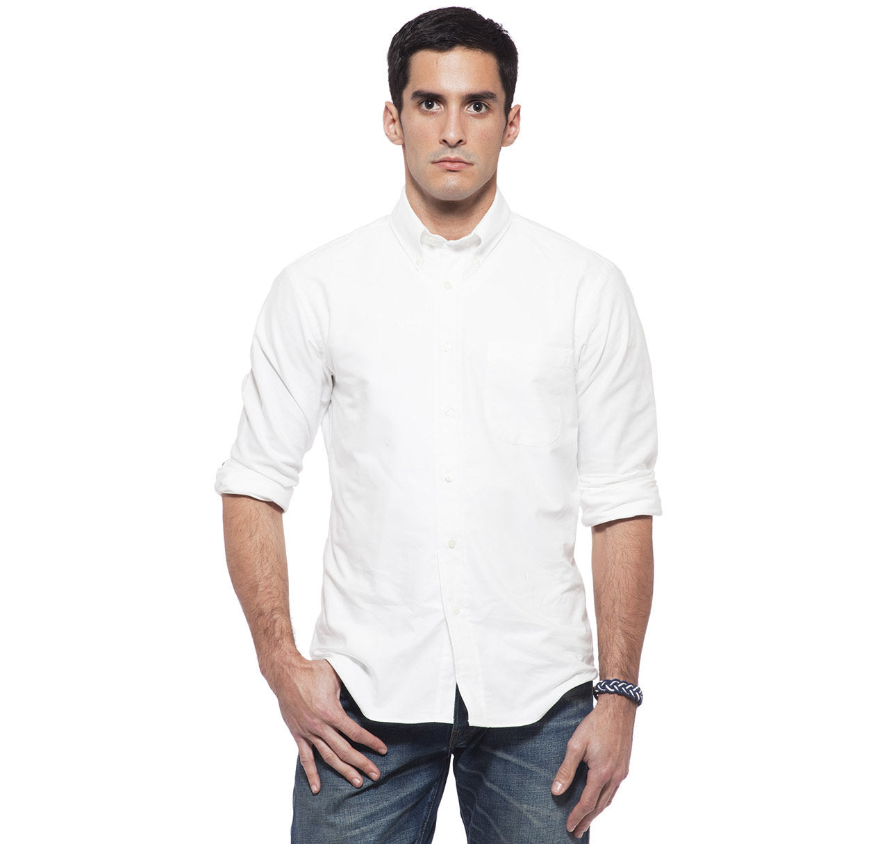 Sir Jack's Sudbury Oxford Shirt in White