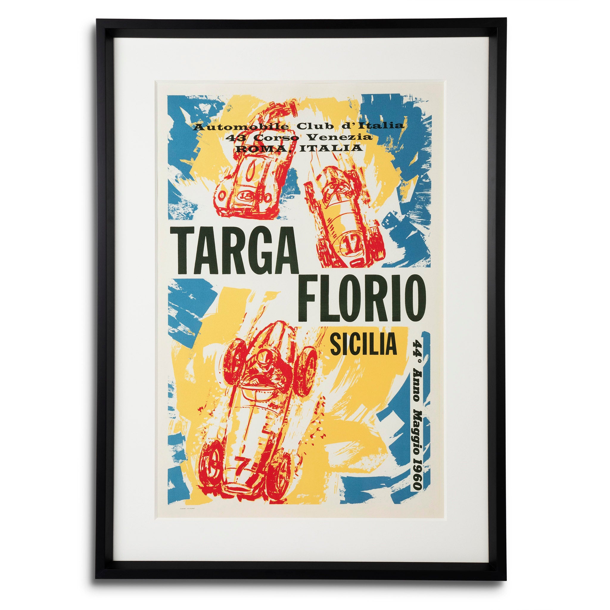 Targa Florio Sicilia - 44th Race 1960 Italian Racing Poster