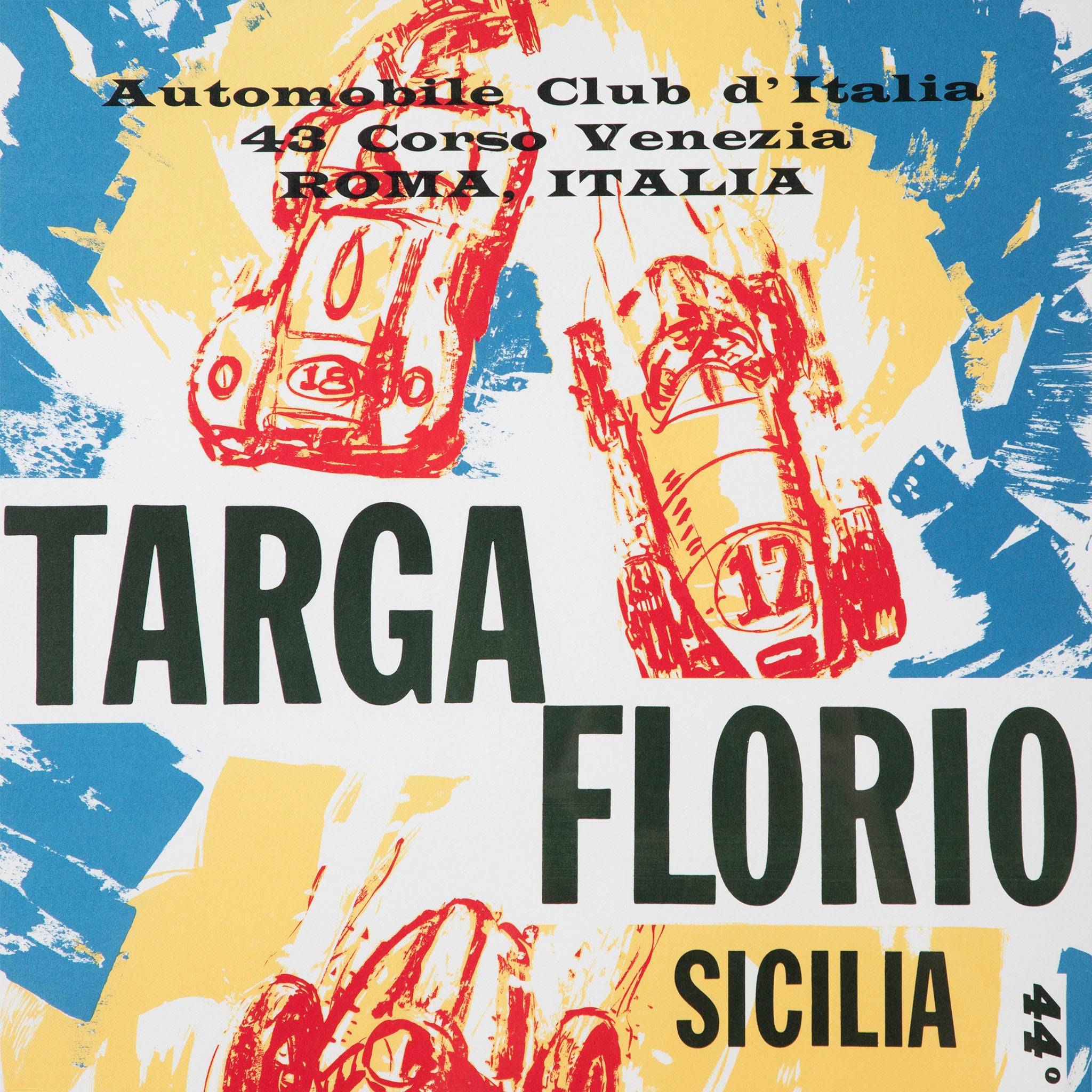 Targa Florio Sicilia - 44th Race 1960 Italian Racing Poster