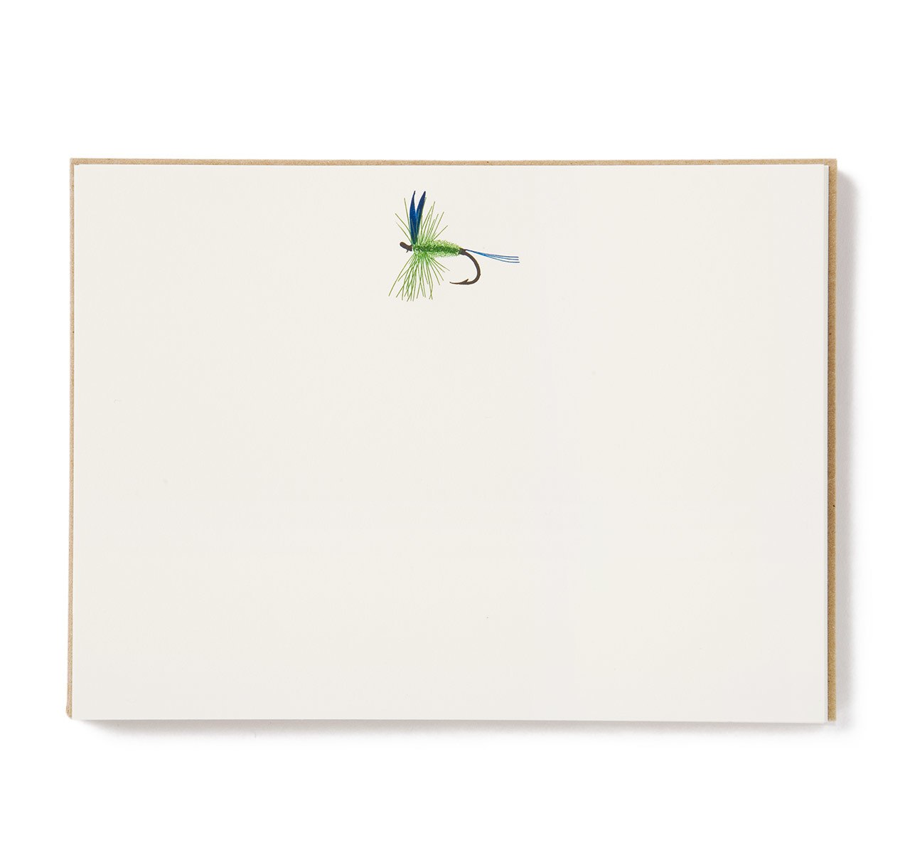 Terrapin Stationers Engraved Green Fly Fishing Motif Stationery Set
