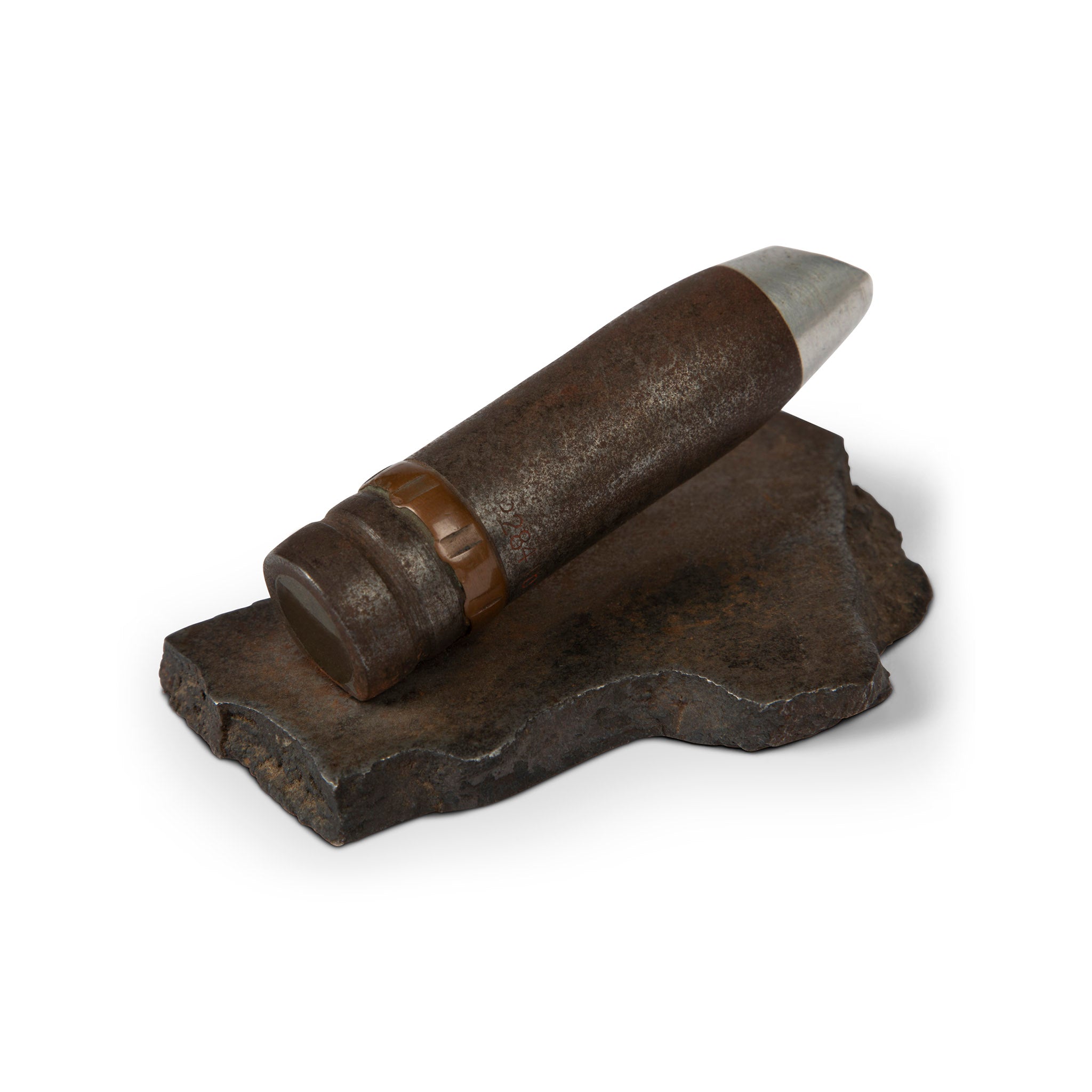 Trench Art Steel Cigar Paperweight