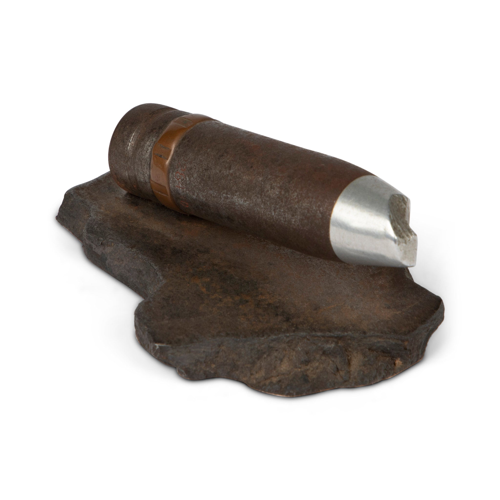 Trench Art Steel Cigar Paperweight