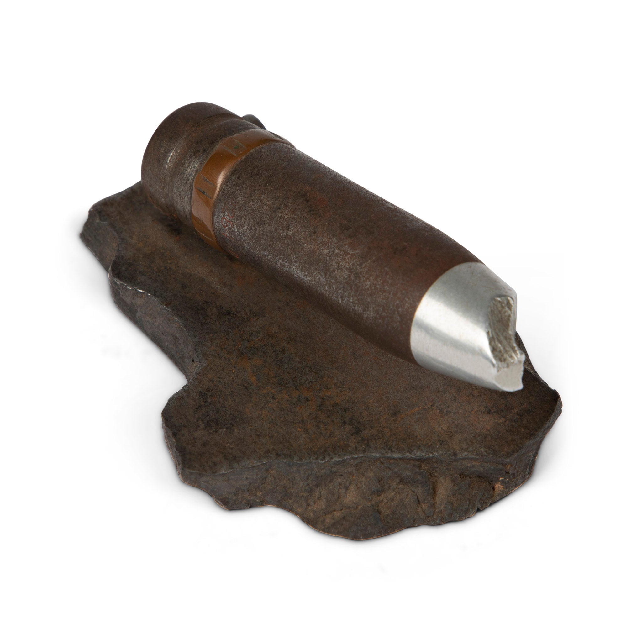 Trench Art Steel Cigar Paperweight