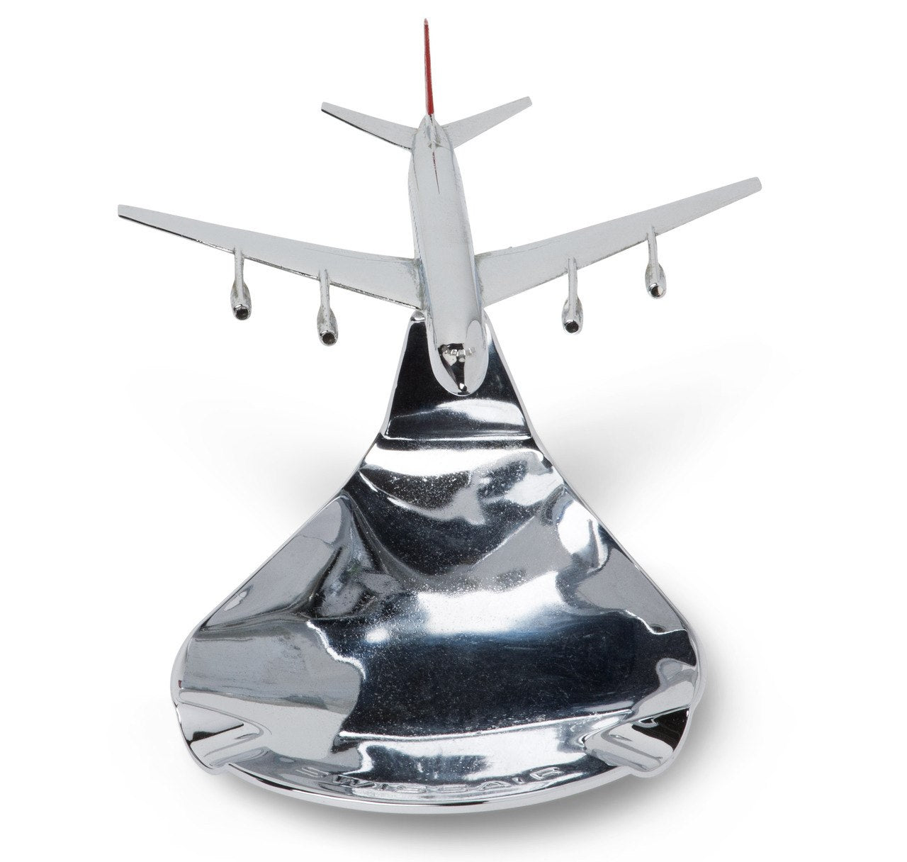 Vintage Chrome Airplane Ashtray