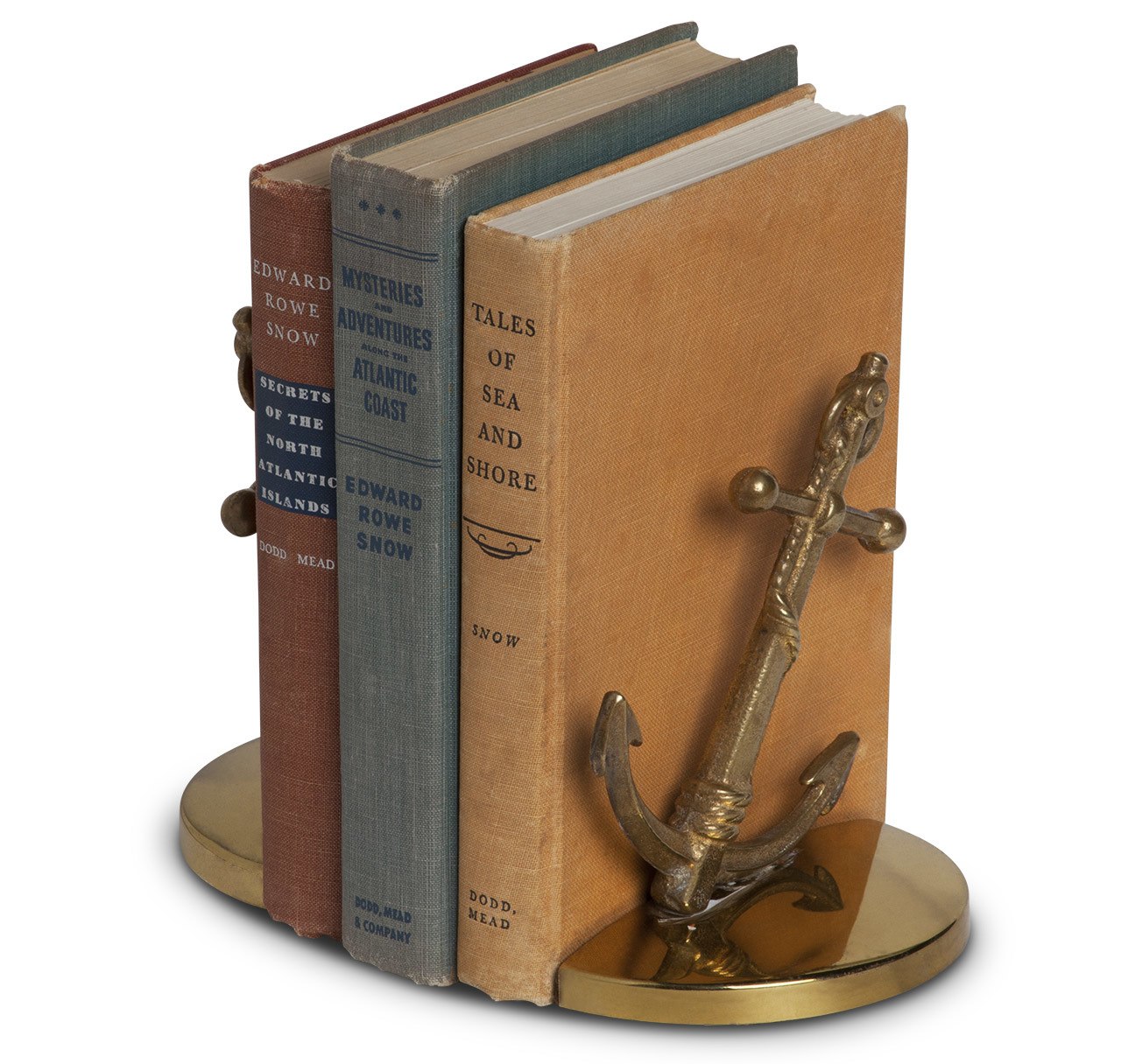 Vintage Nautical Brass Anchor Bookends