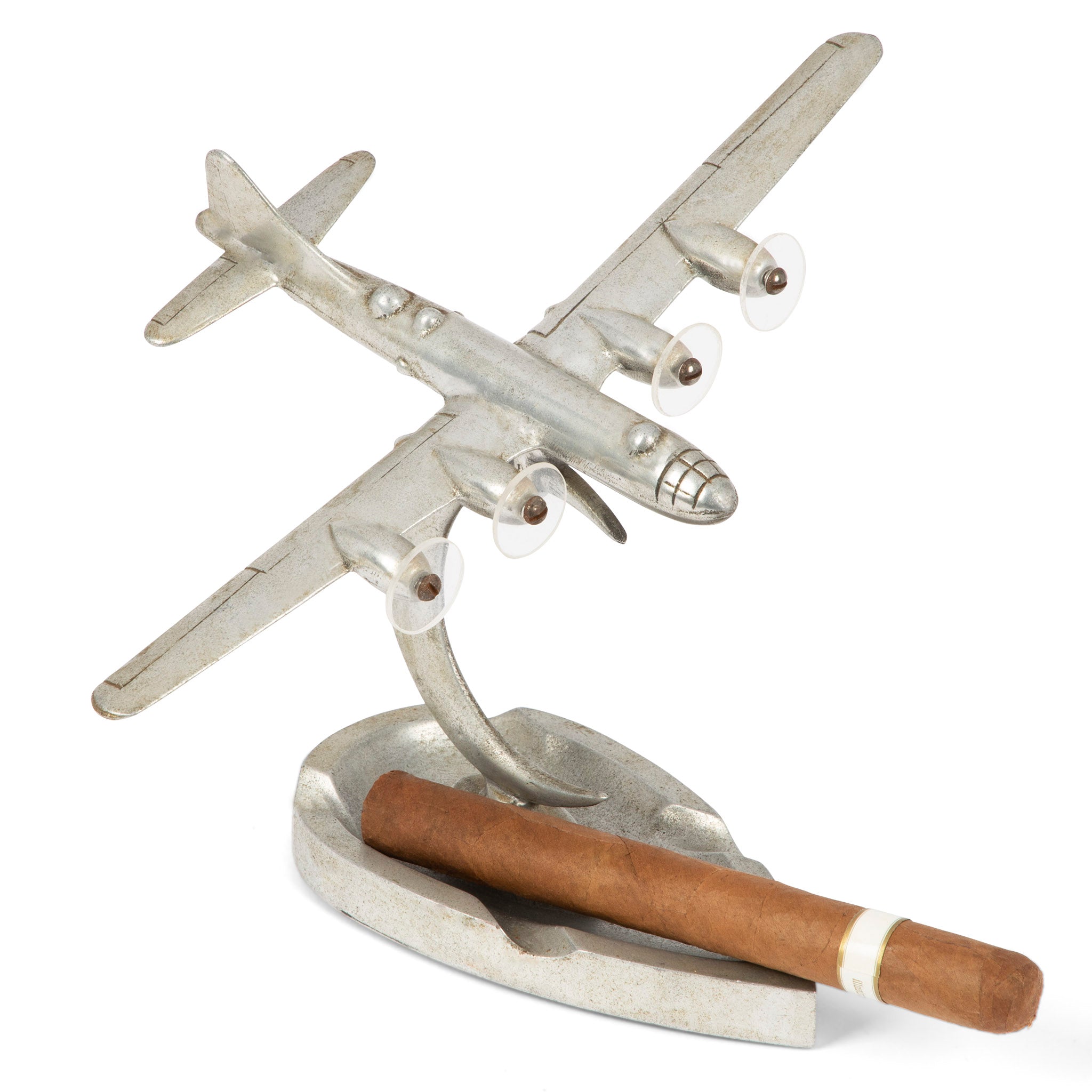 Vintage Propeller Airplane Ashtray