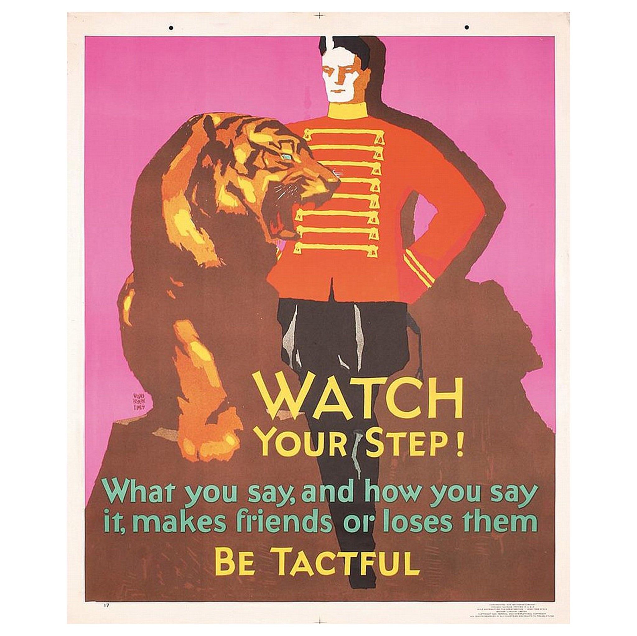 Watch Your Step! Mather Work Incentive Original Poster