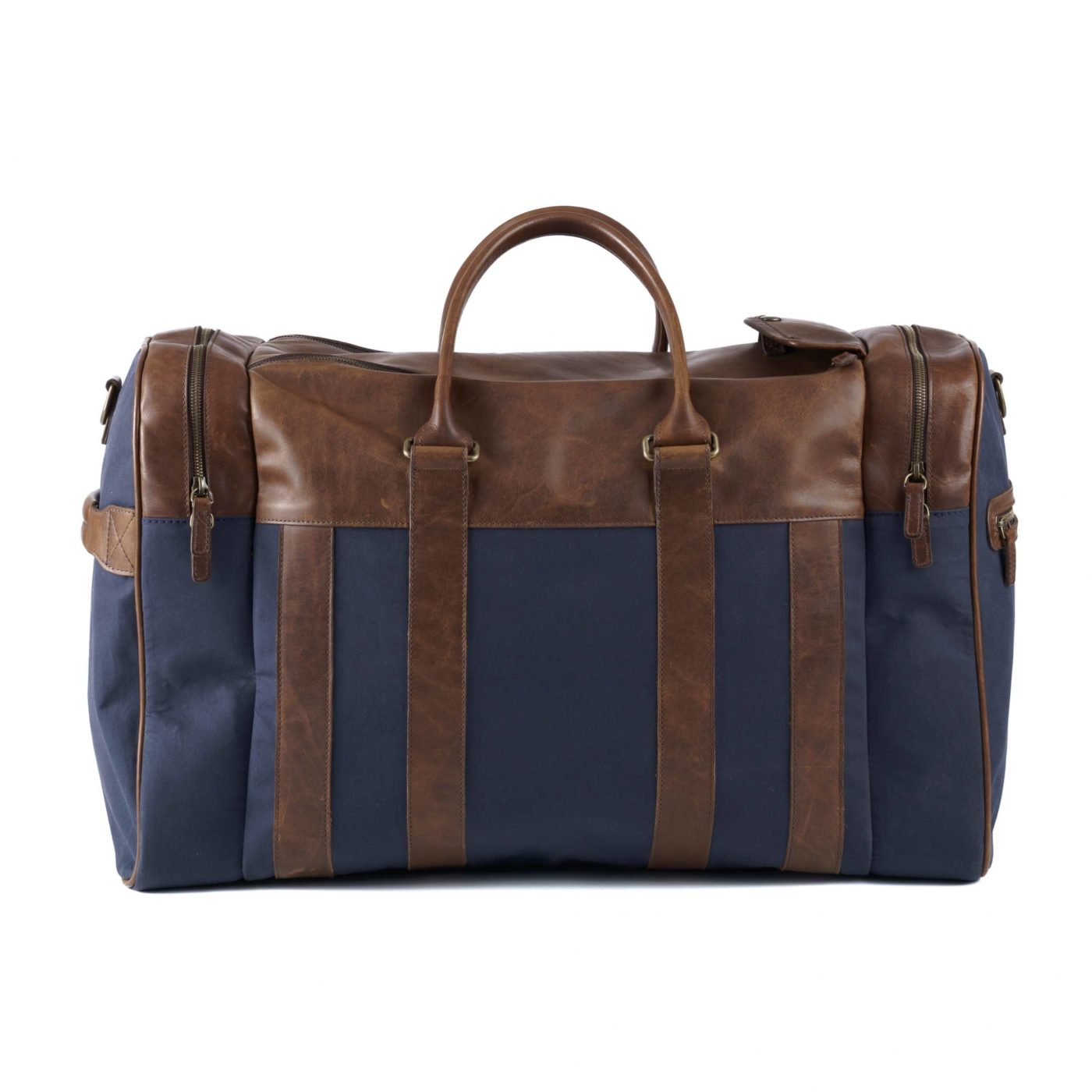 Moore & Giles Cleland XL Duffel Ventile Navy & Baldwin Oak