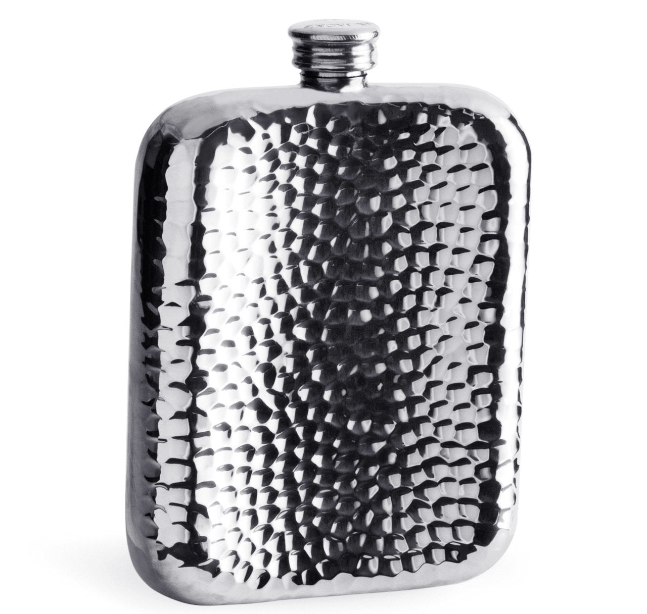 6oz Pewter Hammered Flask