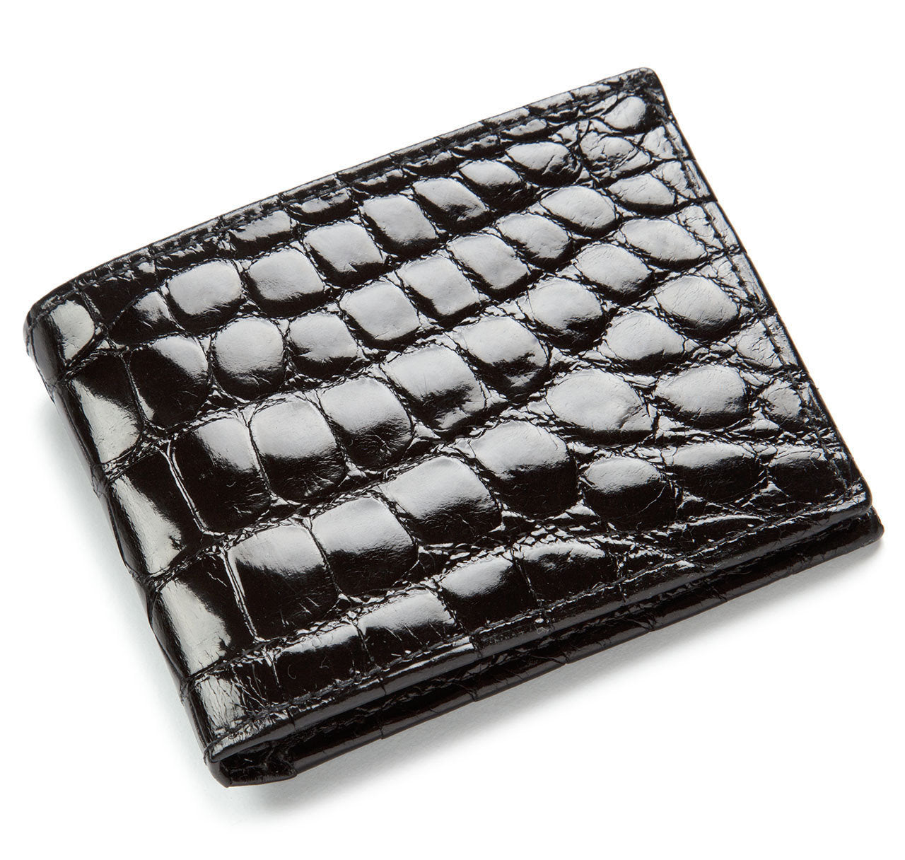 Black Alligator Bifold Wallet