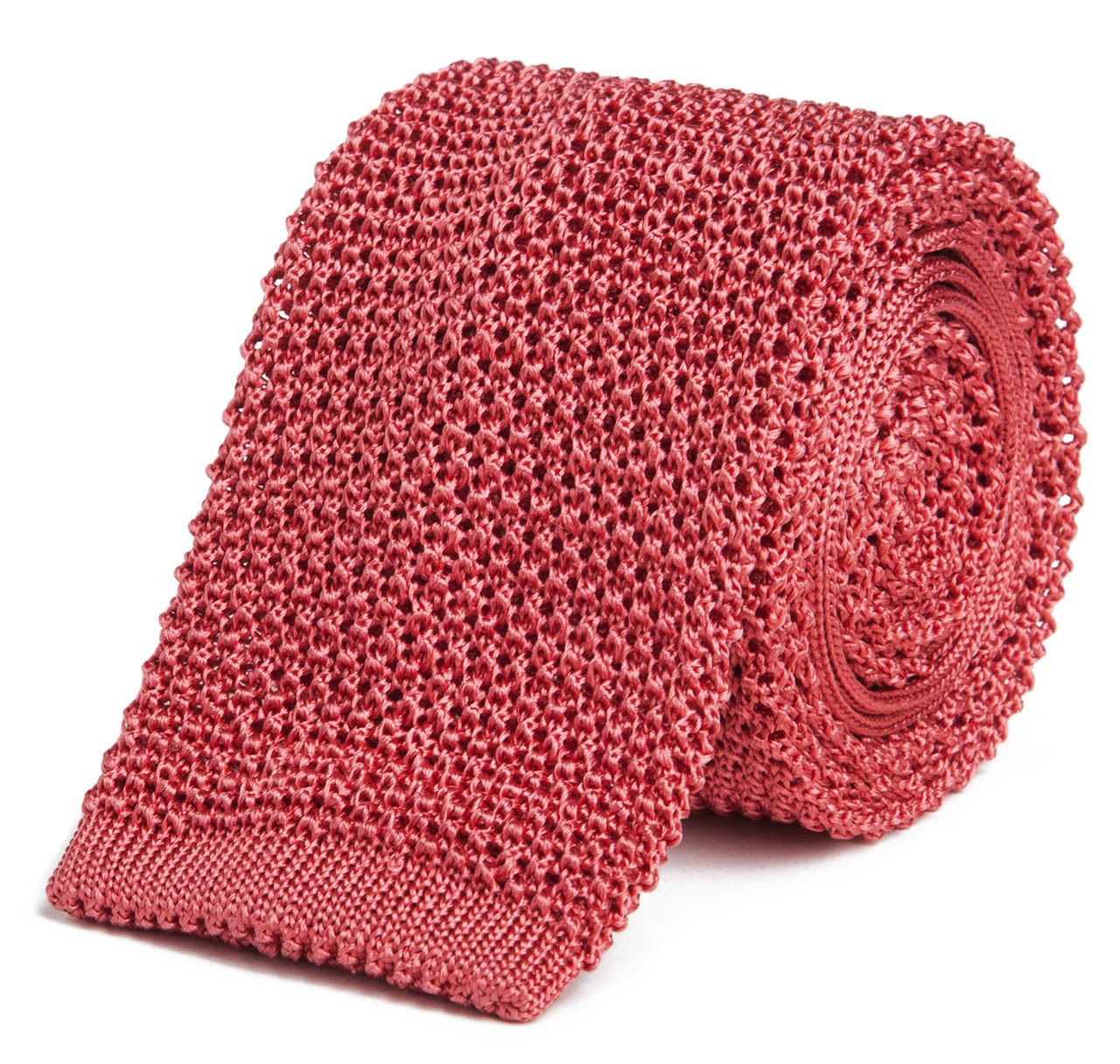 Sir Jack's Classic Knit Silk Tie in Rosé