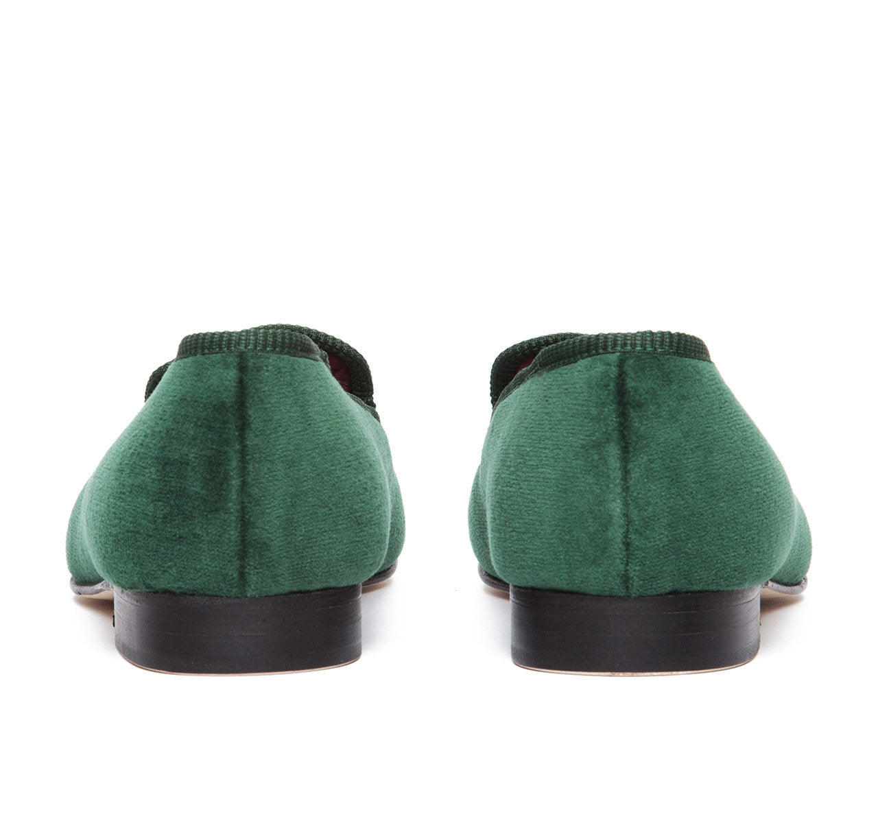 Green Albert Velvet Slippers