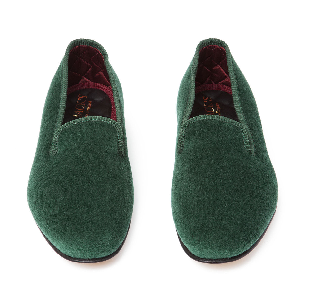 Green Albert Velvet Slippers