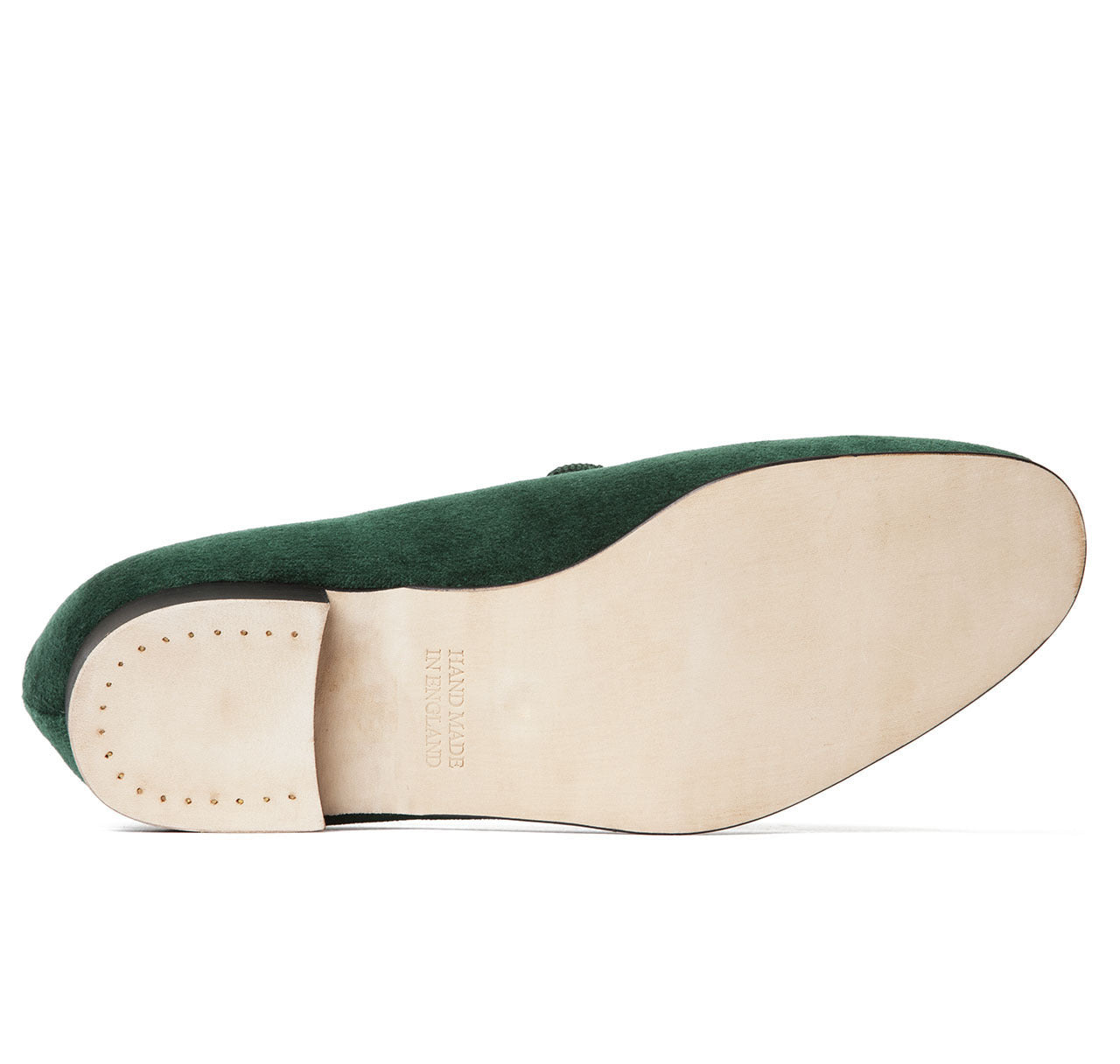 Green Albert Velvet Slippers