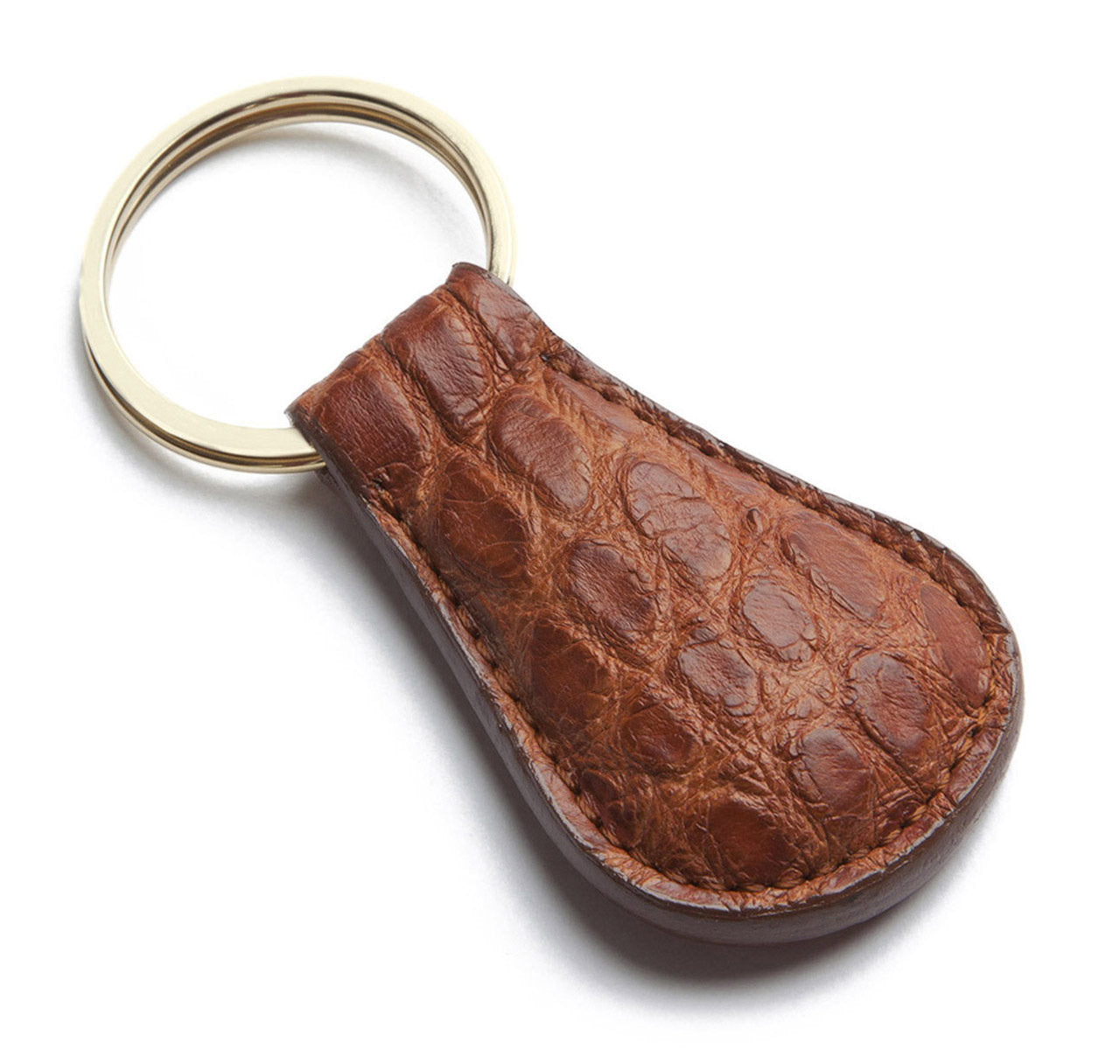 Matte Cigar Alligator Key Fob