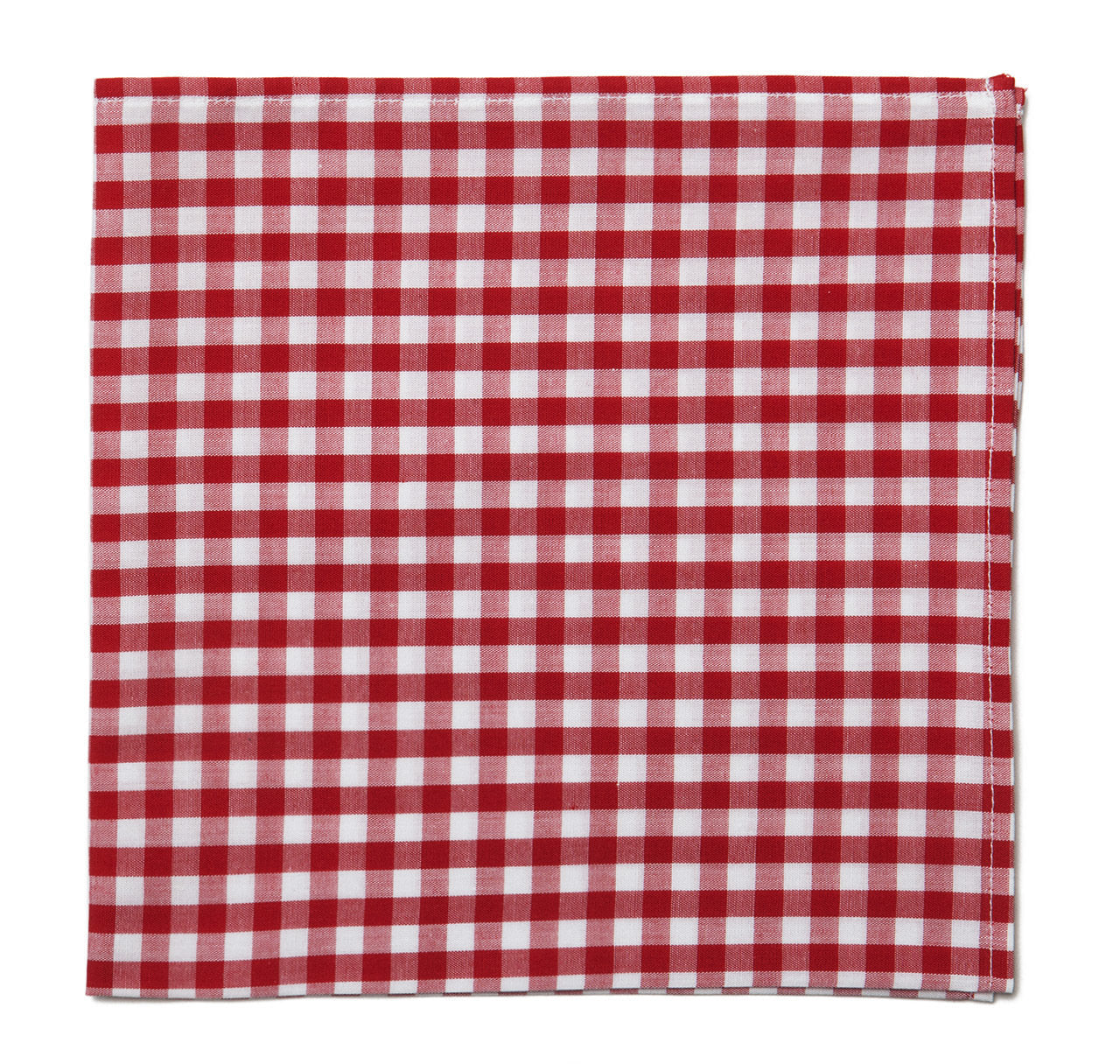 Sir Jack's Red Gingham Pocket Square