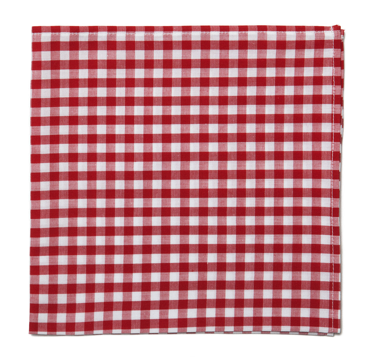 Sir Jack's Red Gingham Pocket Square