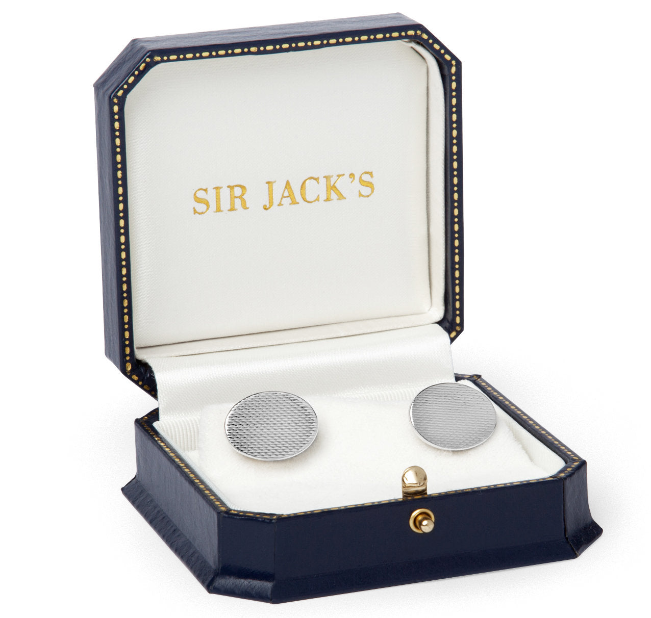 Sterling Engine Turned Oval Cufflinks