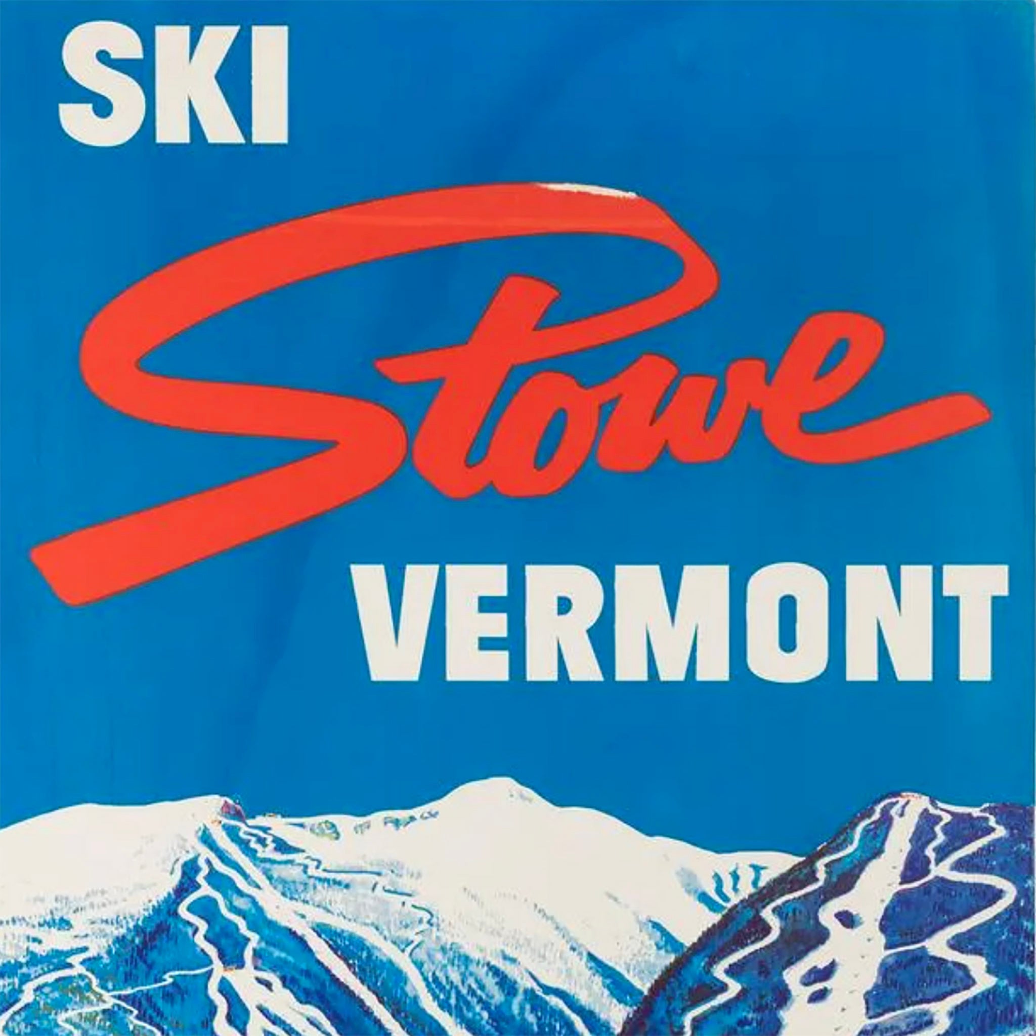Stowe Vermont Original Ski Poster