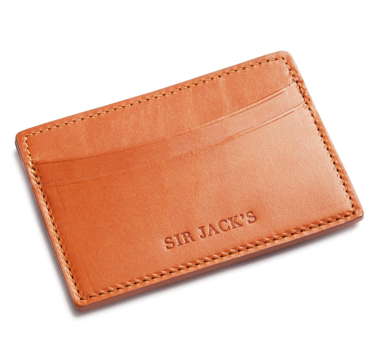 Tan English Bridle Card Holder