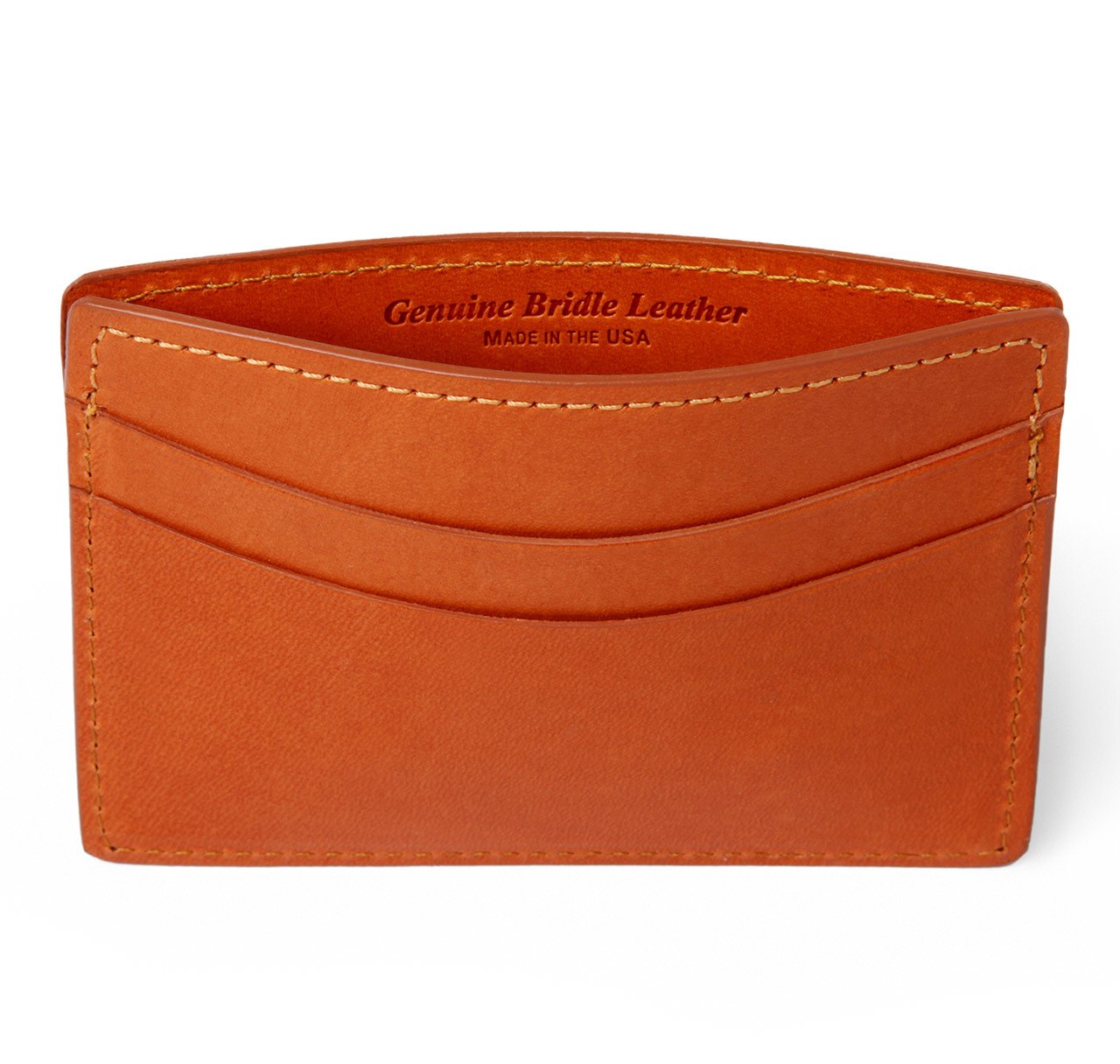 Tan English Bridle Card Holder