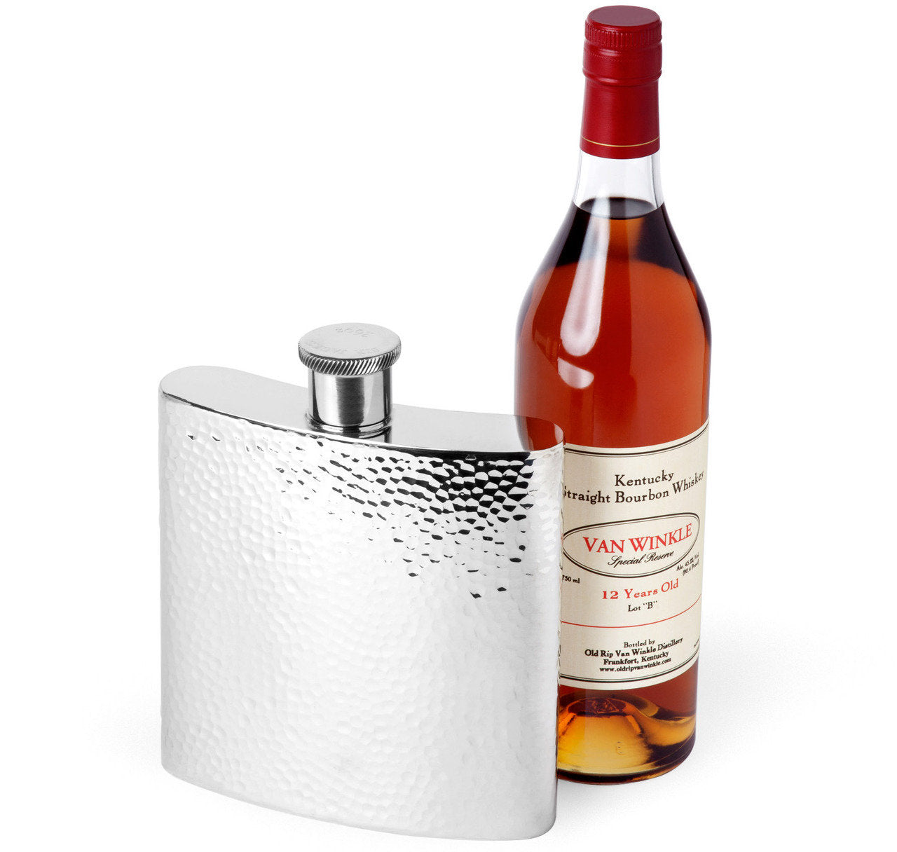 Sportsman 26oz Pewter Hammered Flask
