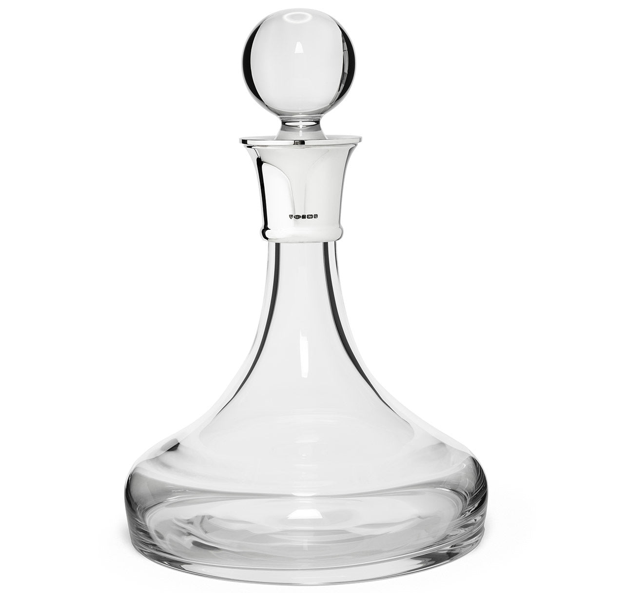 Wainright Crystal Ships Decanter