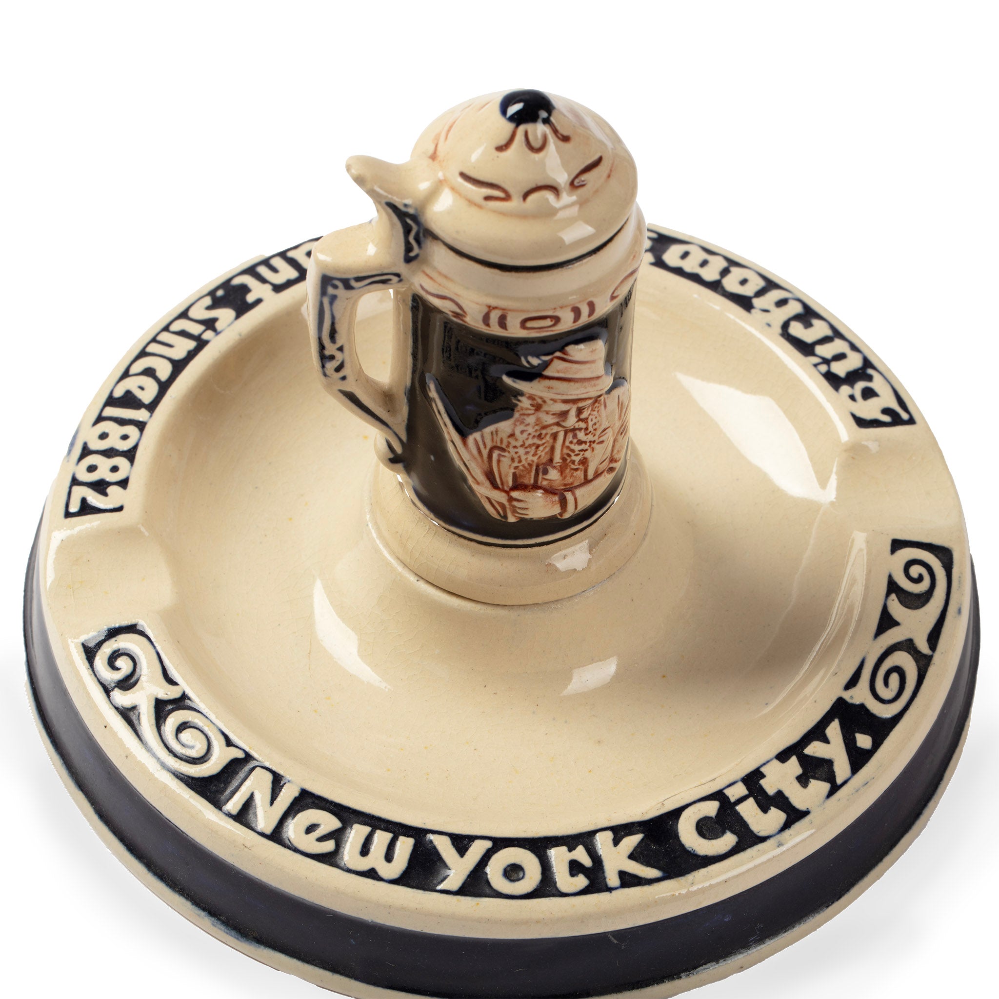 Vintage Lüchow’s Restaurant Ceramic Ashtray