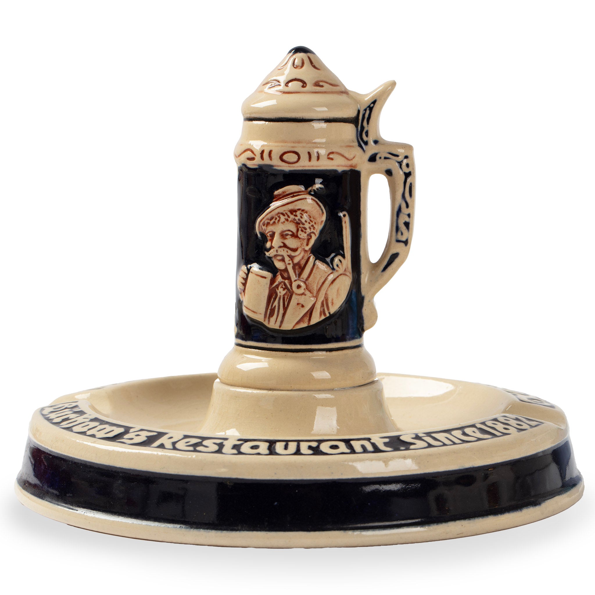 Vintage Lüchow’s Restaurant Ceramic Ashtray
