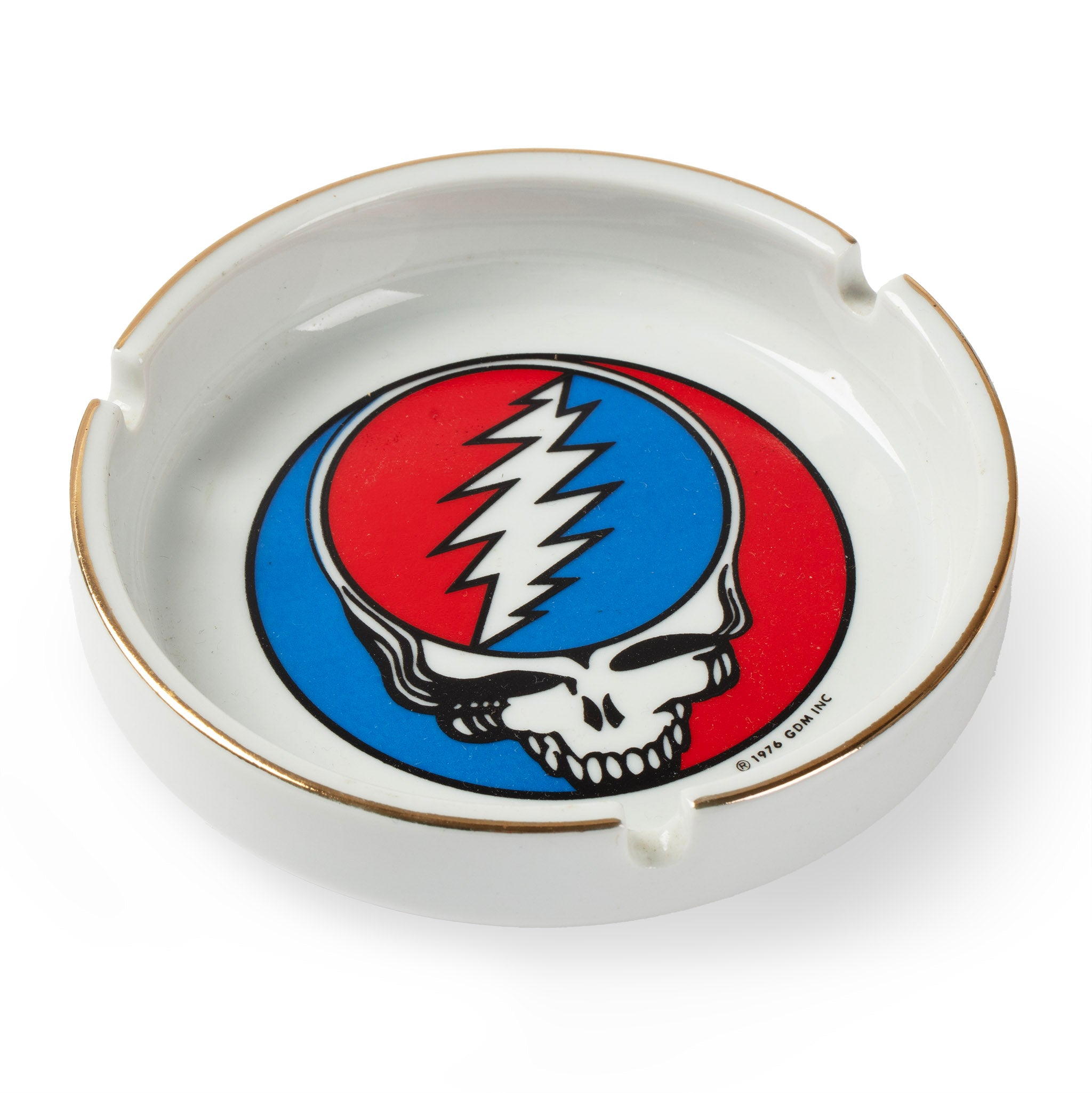 Grateful Dead 1976 “Steal Your Face” Ceramic Ashtray