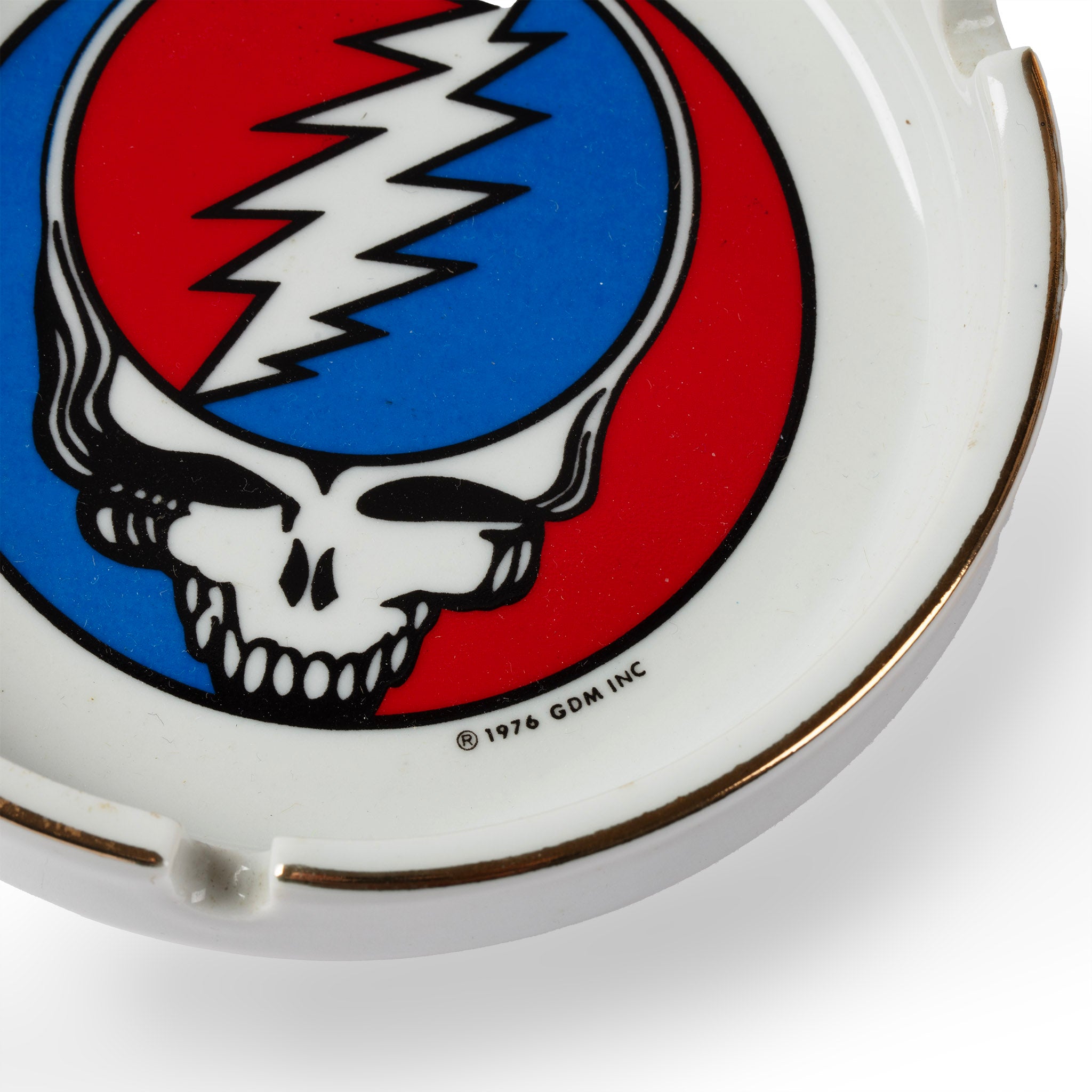 Grateful Dead 1976 “Steal Your Face” Ceramic Ashtray