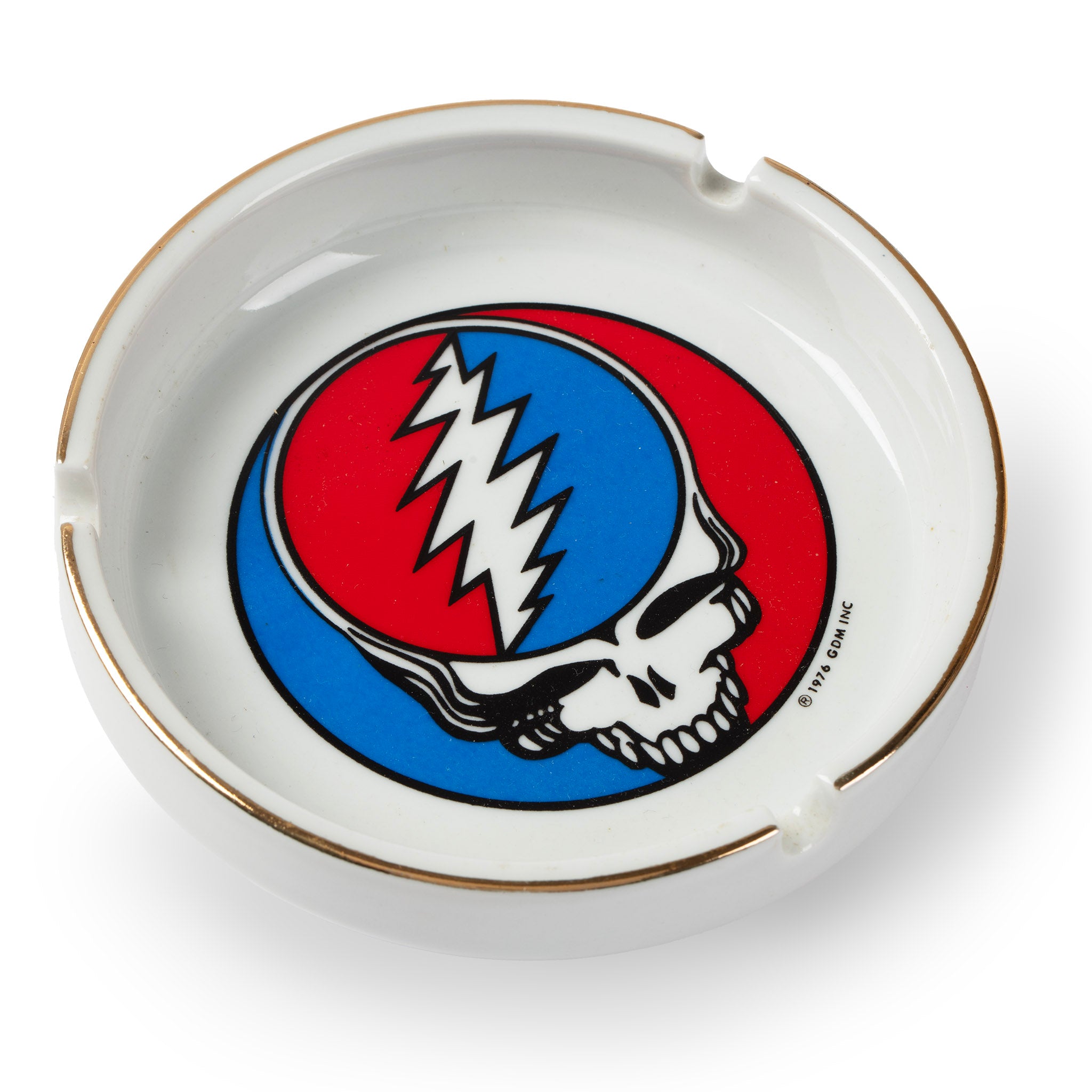 Grateful Dead 1976 “Steal Your Face” Ceramic Ashtray