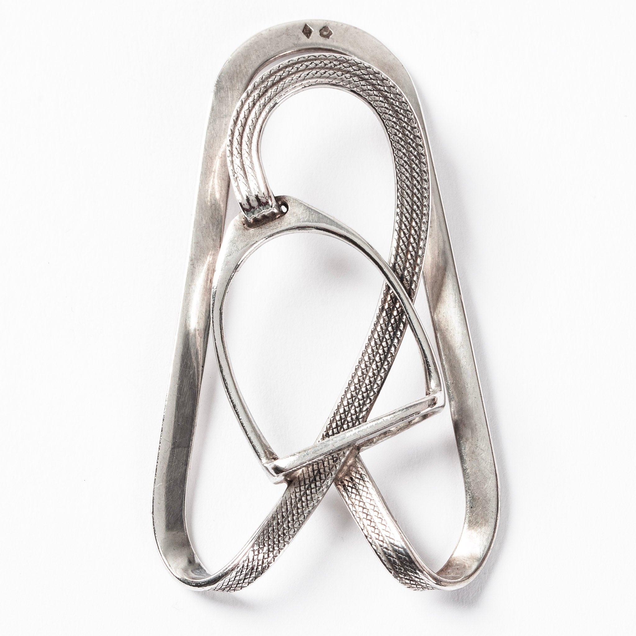 Vintage Hermès Sterling Silver Stirrup Money Clip