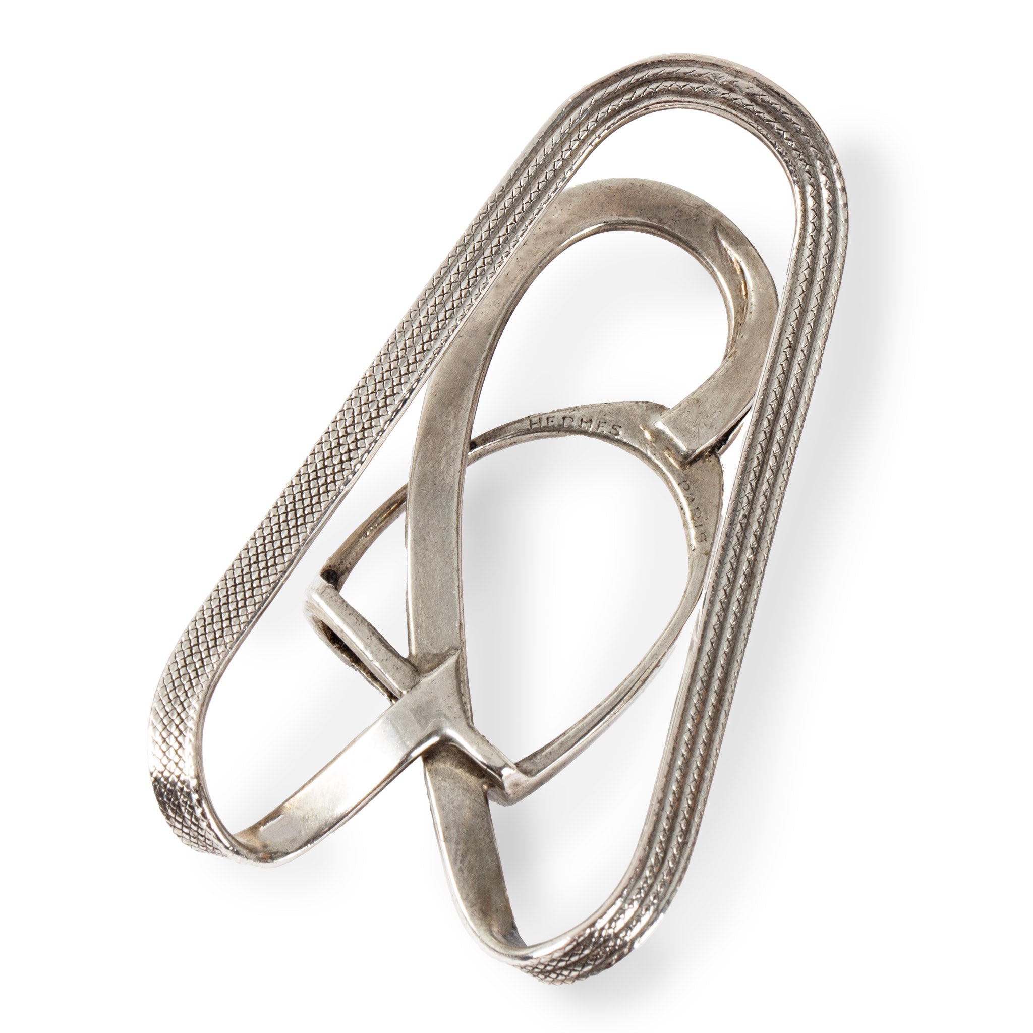 Vintage Hermès Sterling Silver Stirrup Money Clip