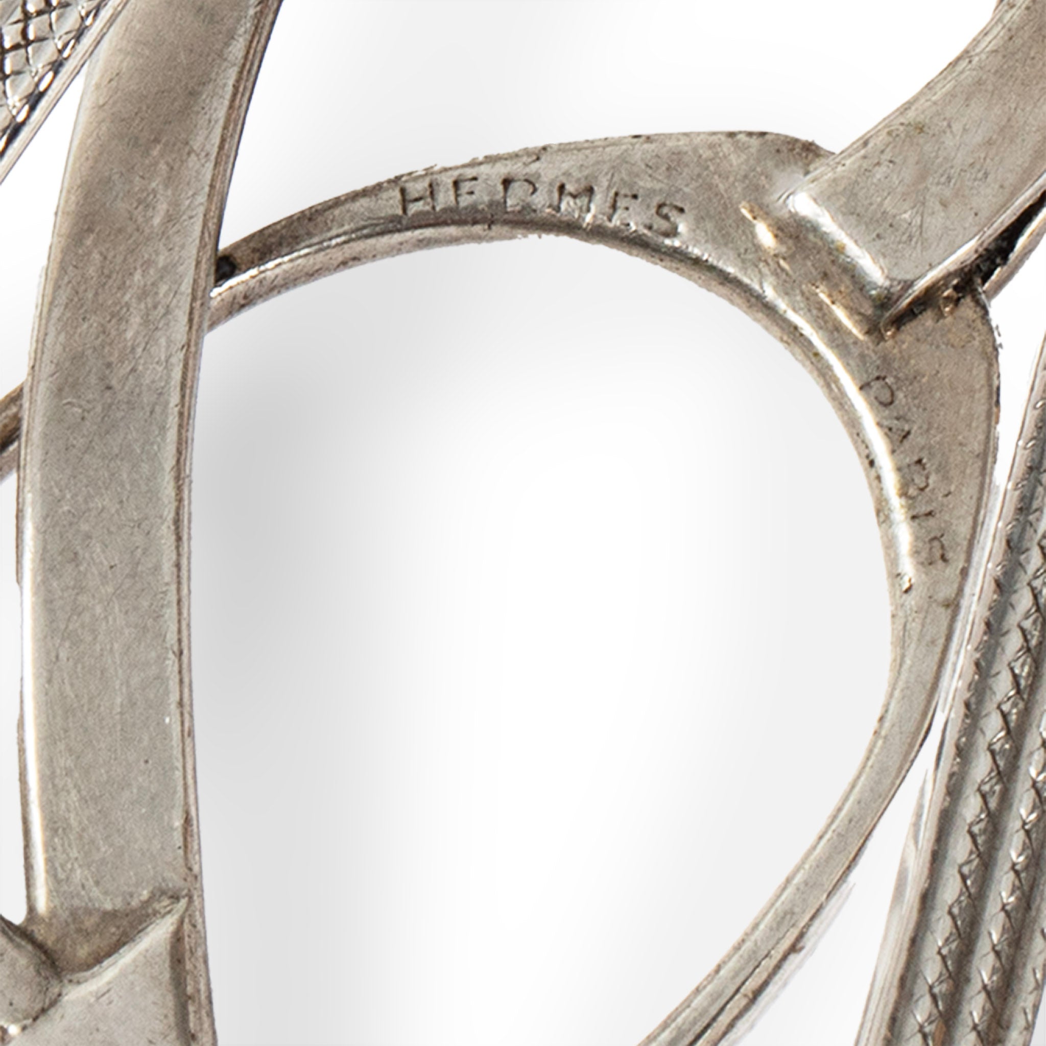 Vintage Hermès Sterling Silver Stirrup Money Clip