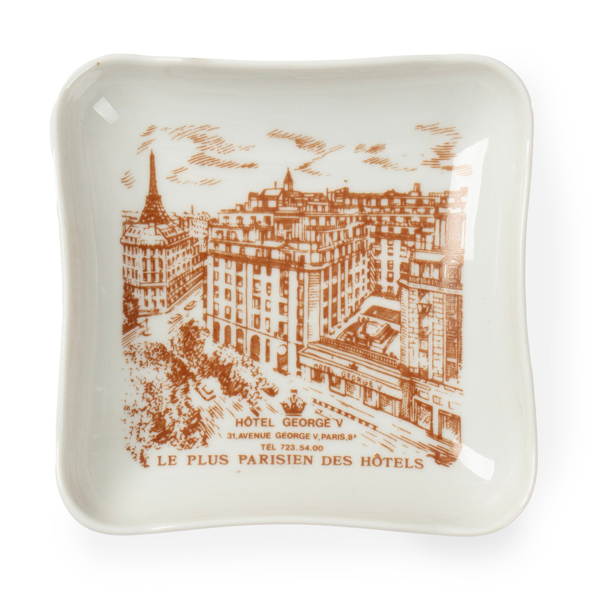 Vintage Hotel George V Paris Ashtray