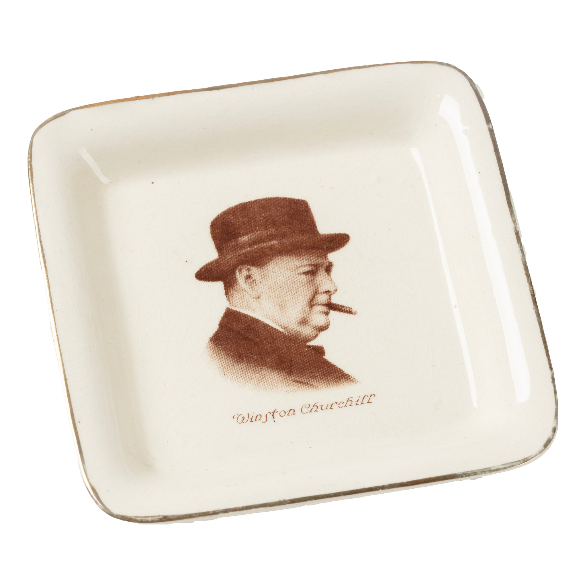 Vintage Winston Churchill Cigar Ashtray