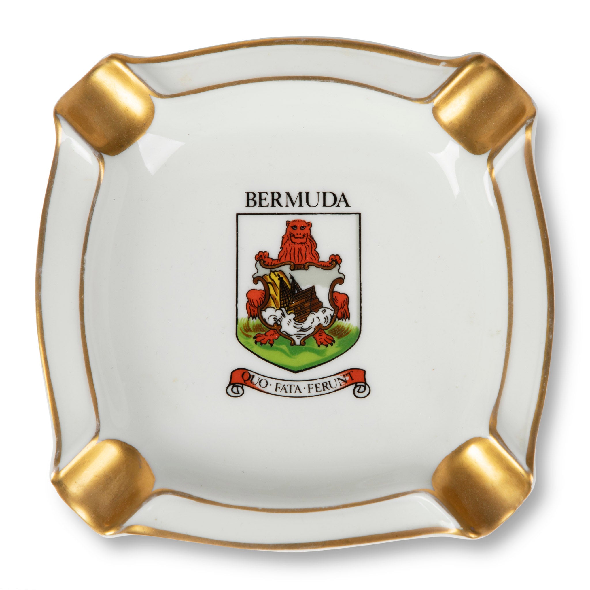 Vintage Bermuda Crest Ashtray