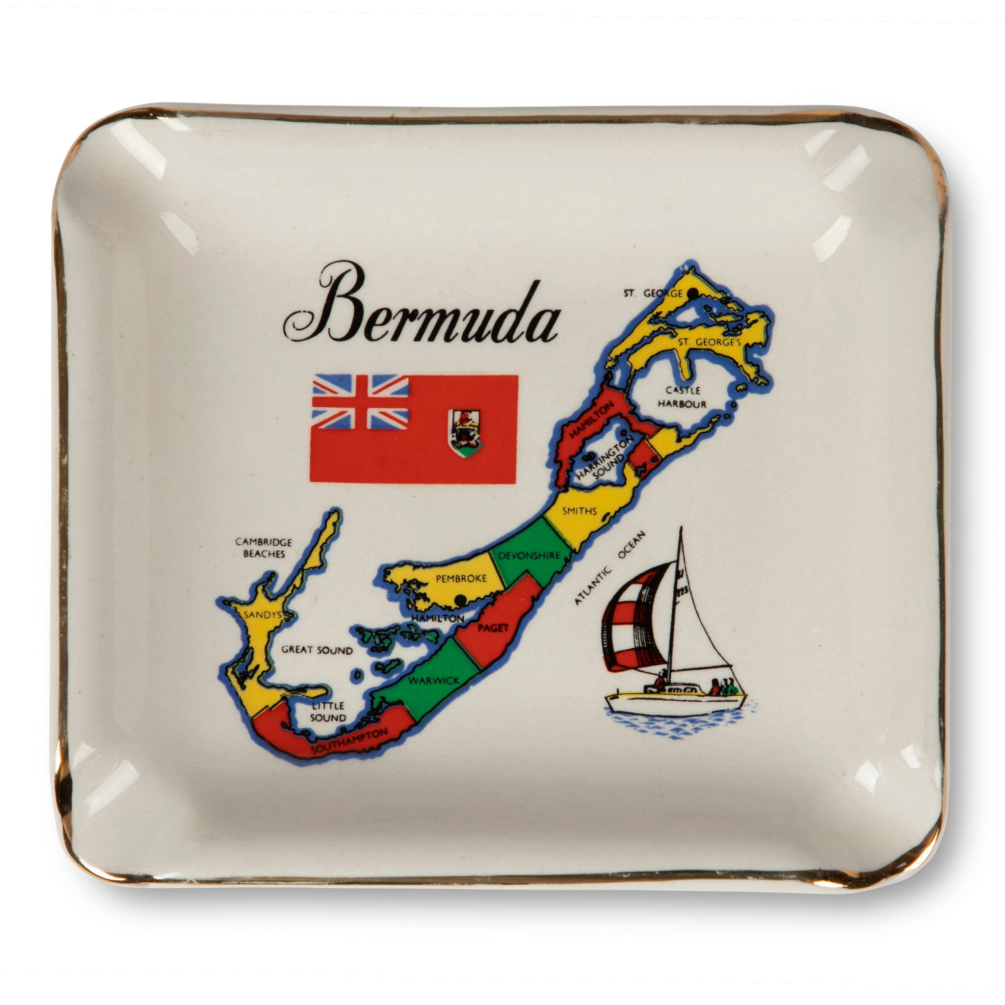 Vintage Bermuda Souvenir Ashtray