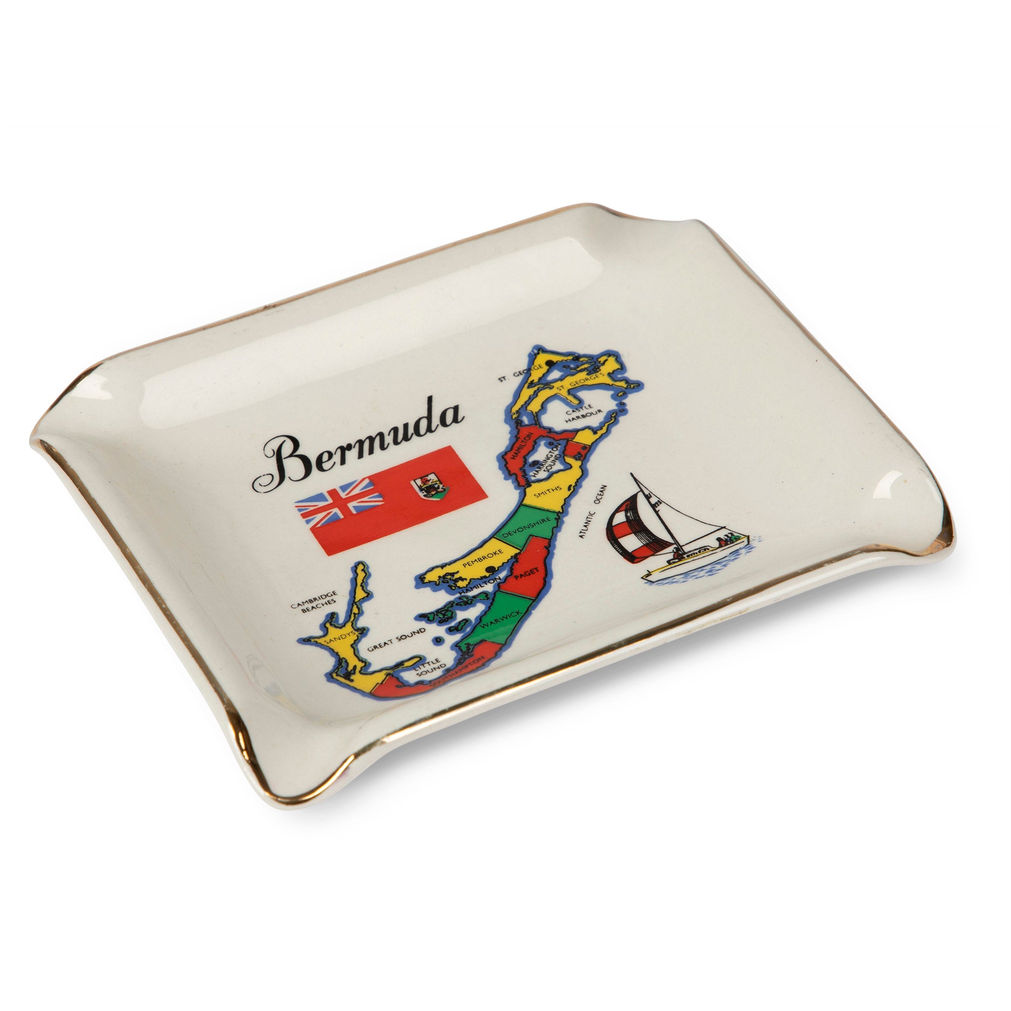Vintage Bermuda Island Souvenir Ashtray - Thumbnail 5