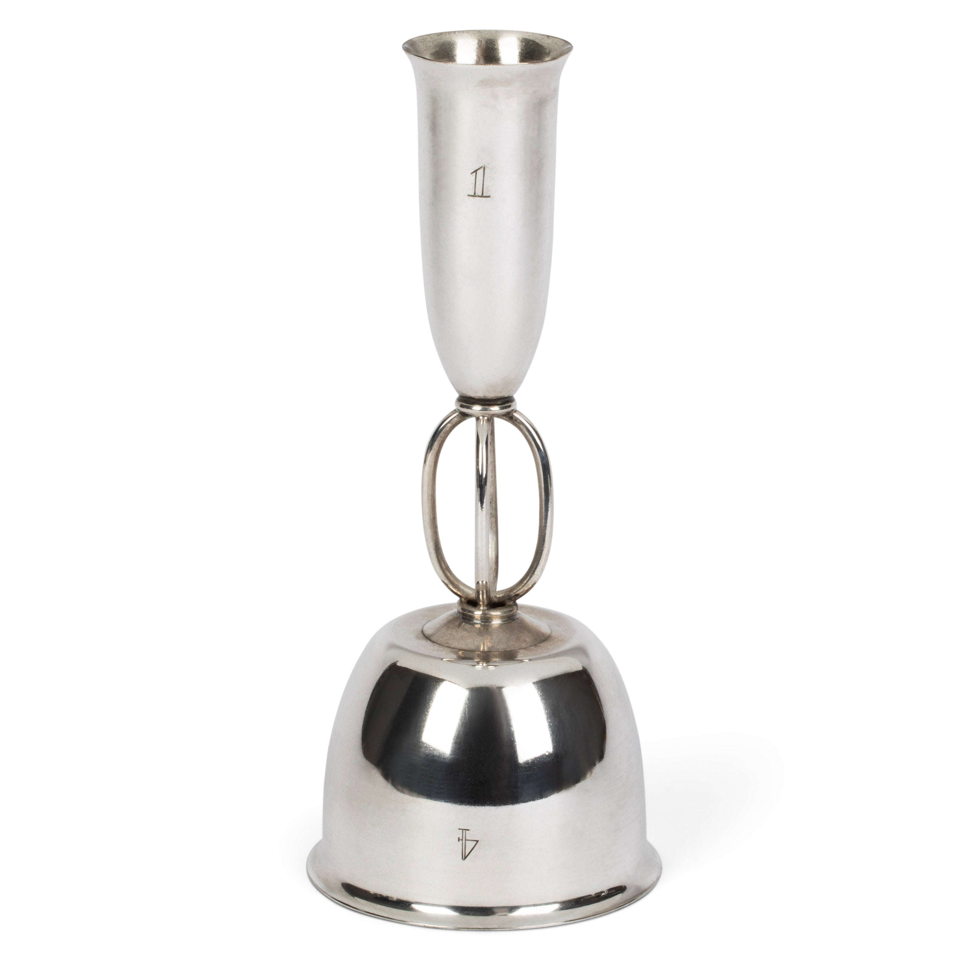 Napier Art Deco Silver-Plated Double Jigger & Spirit Measure