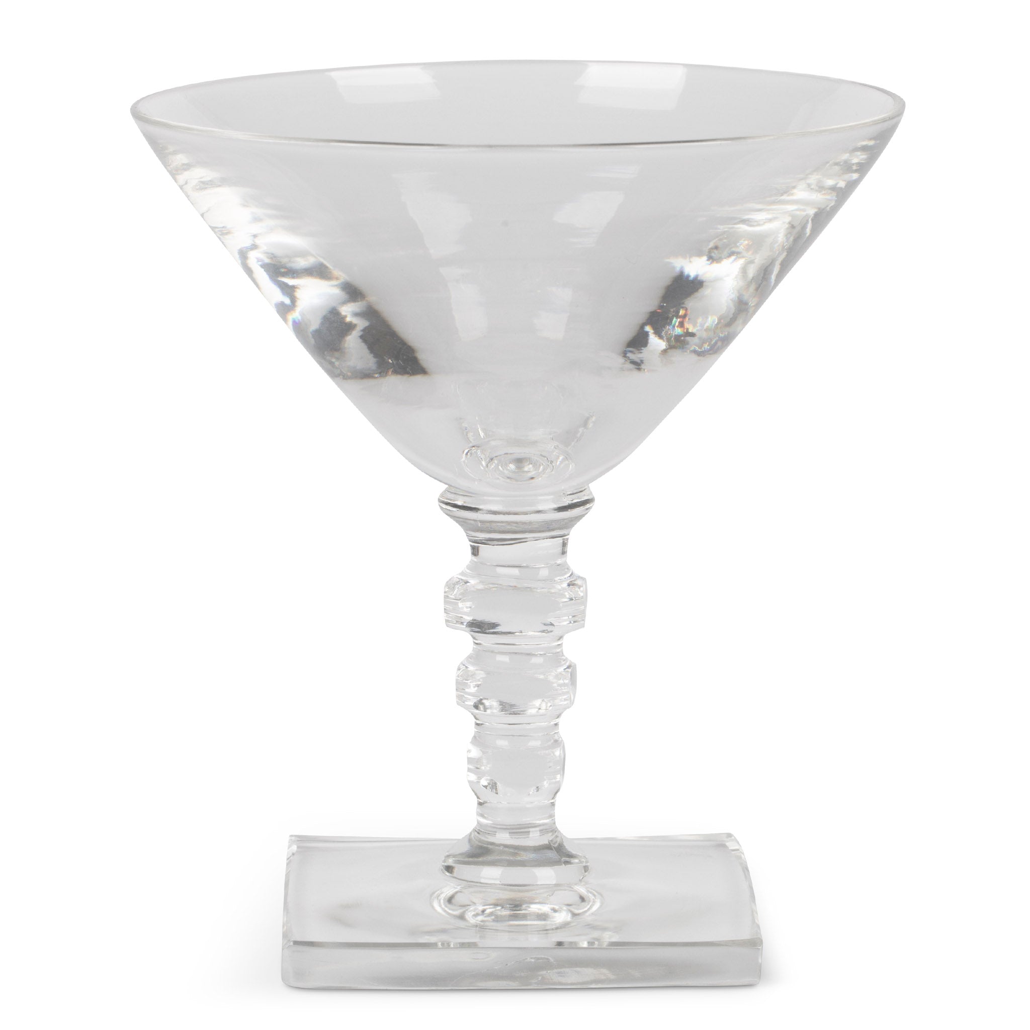 Art Deco Hawkes Crystal Martini Glass